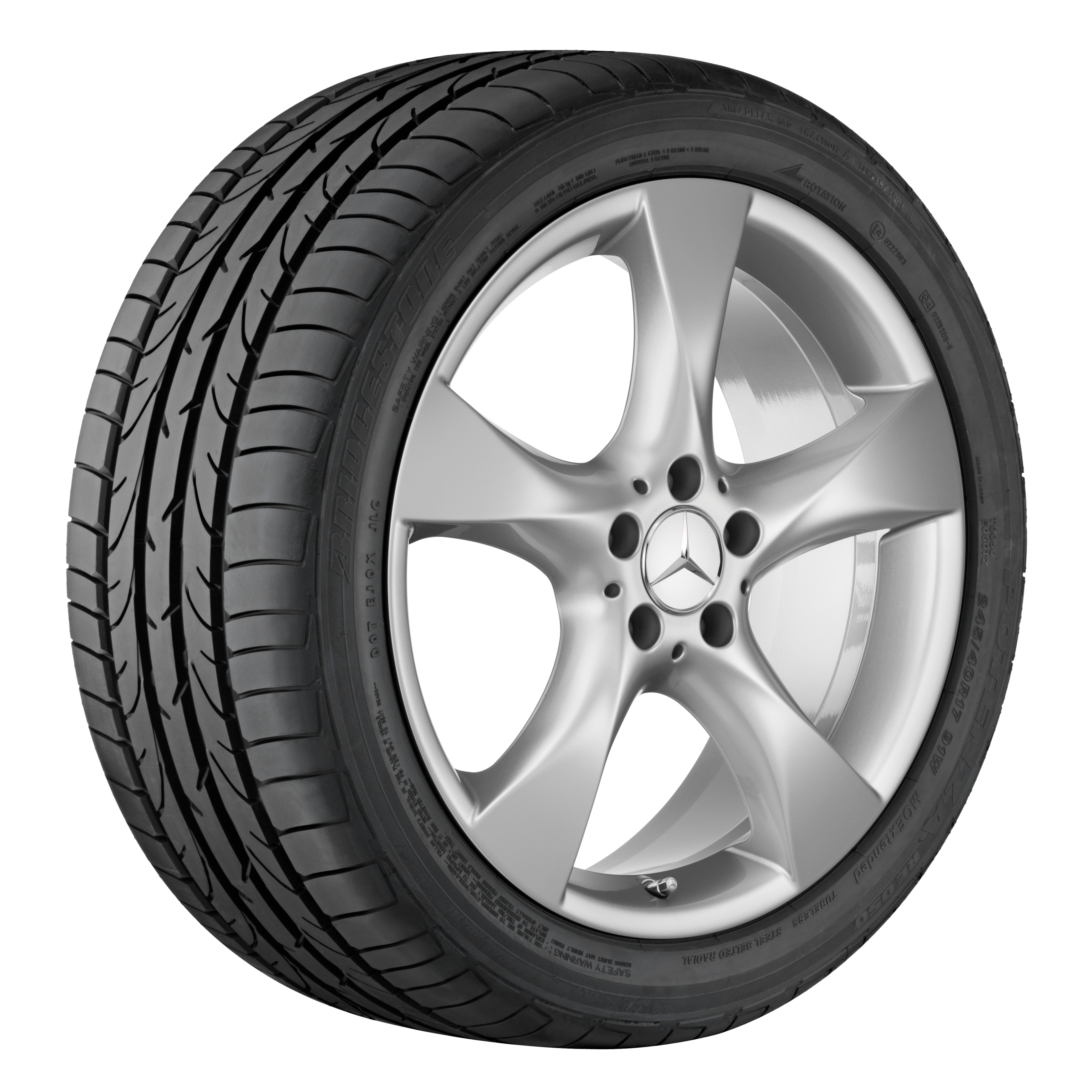 5-spoke wheel, 48.3 cm (19-inch)