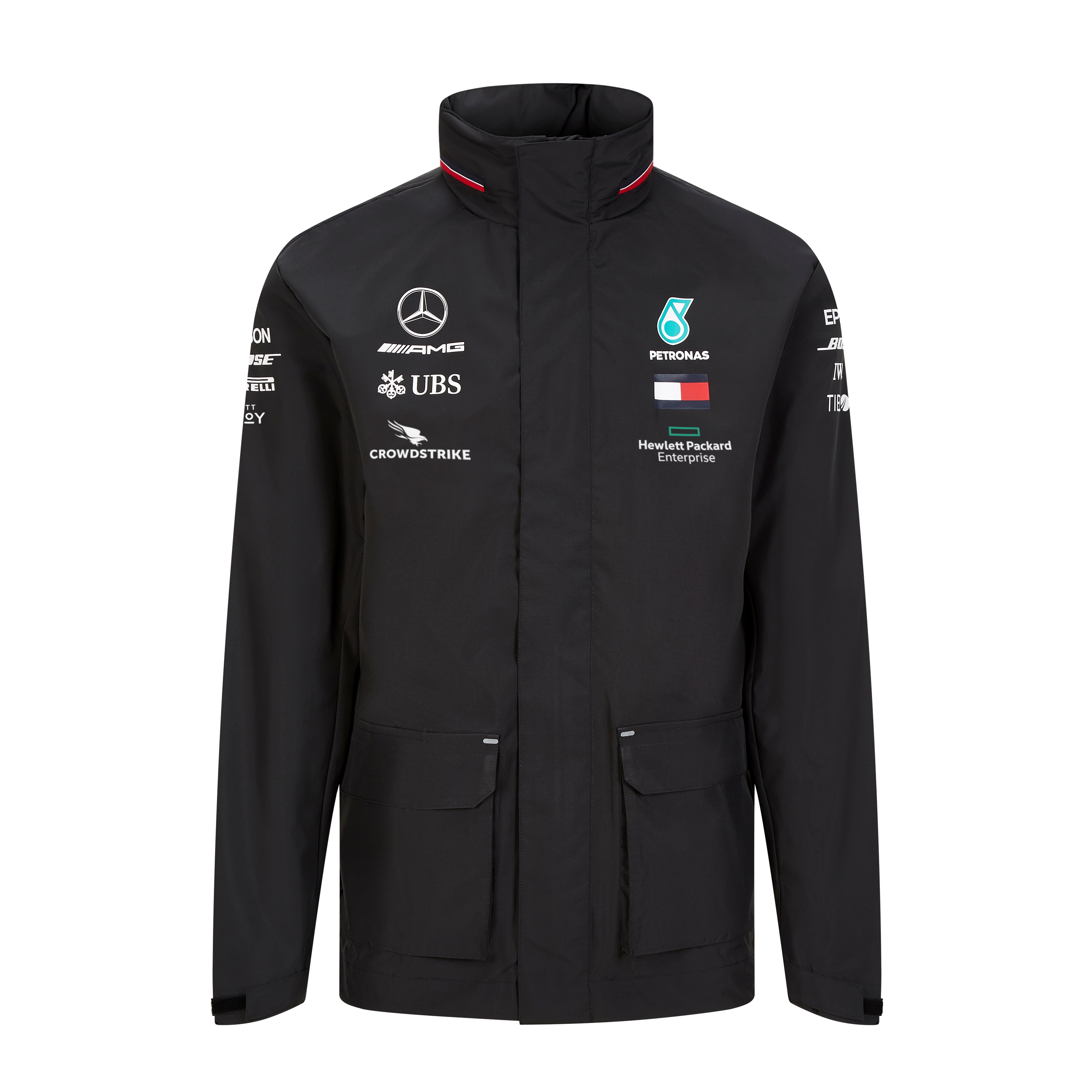 Regenjacke Herren, Team - schwarz, XS