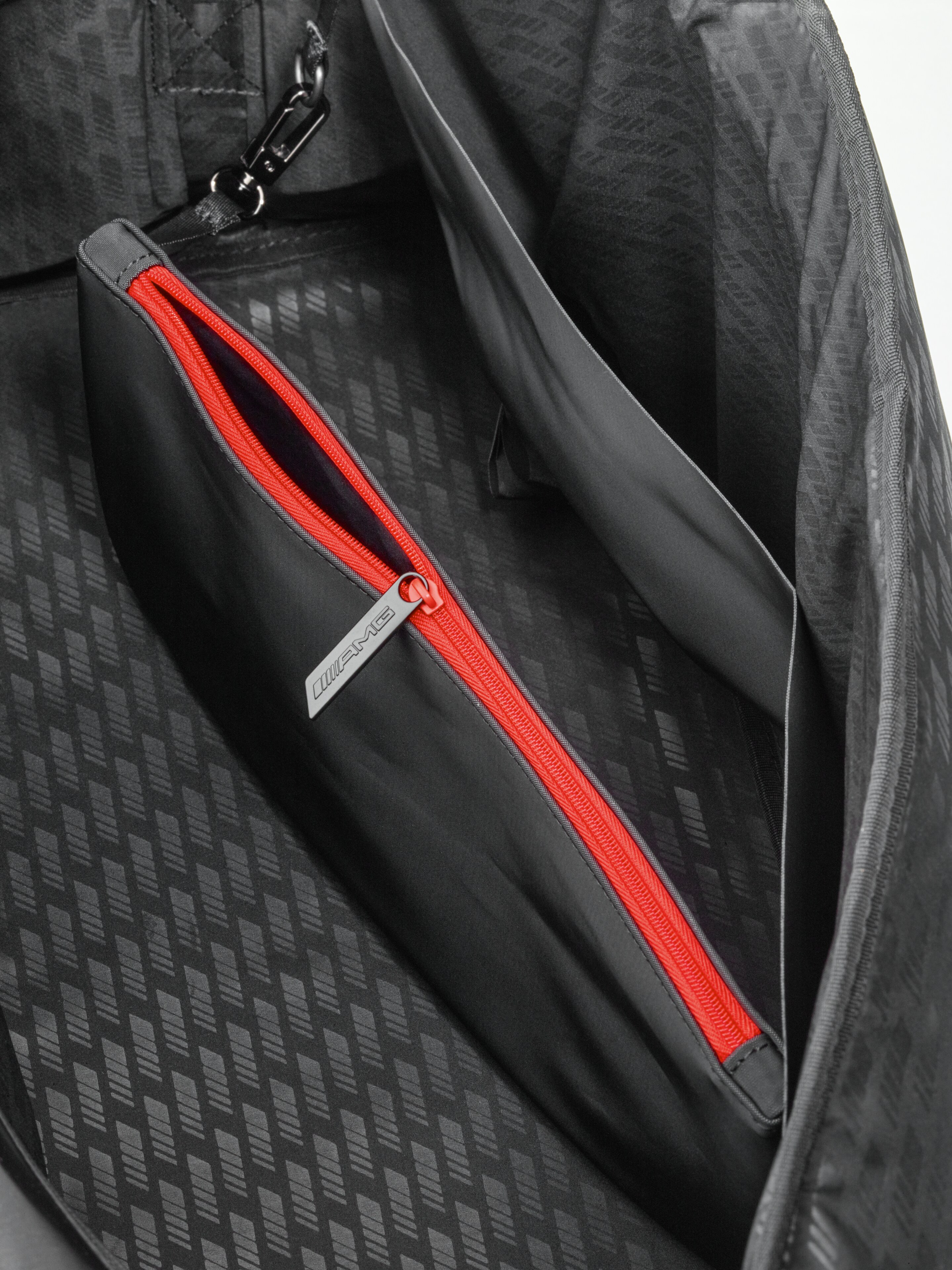 AMG weekend bag - black, PVC / Polyester / Polyester