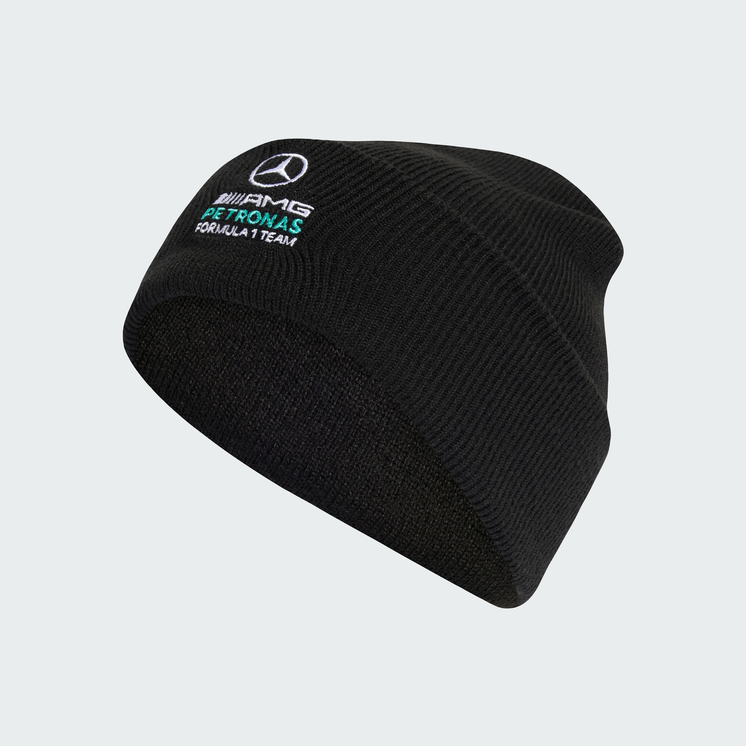 Knitted hat, Mercedes-AMG F1 - black, Polyacrylic