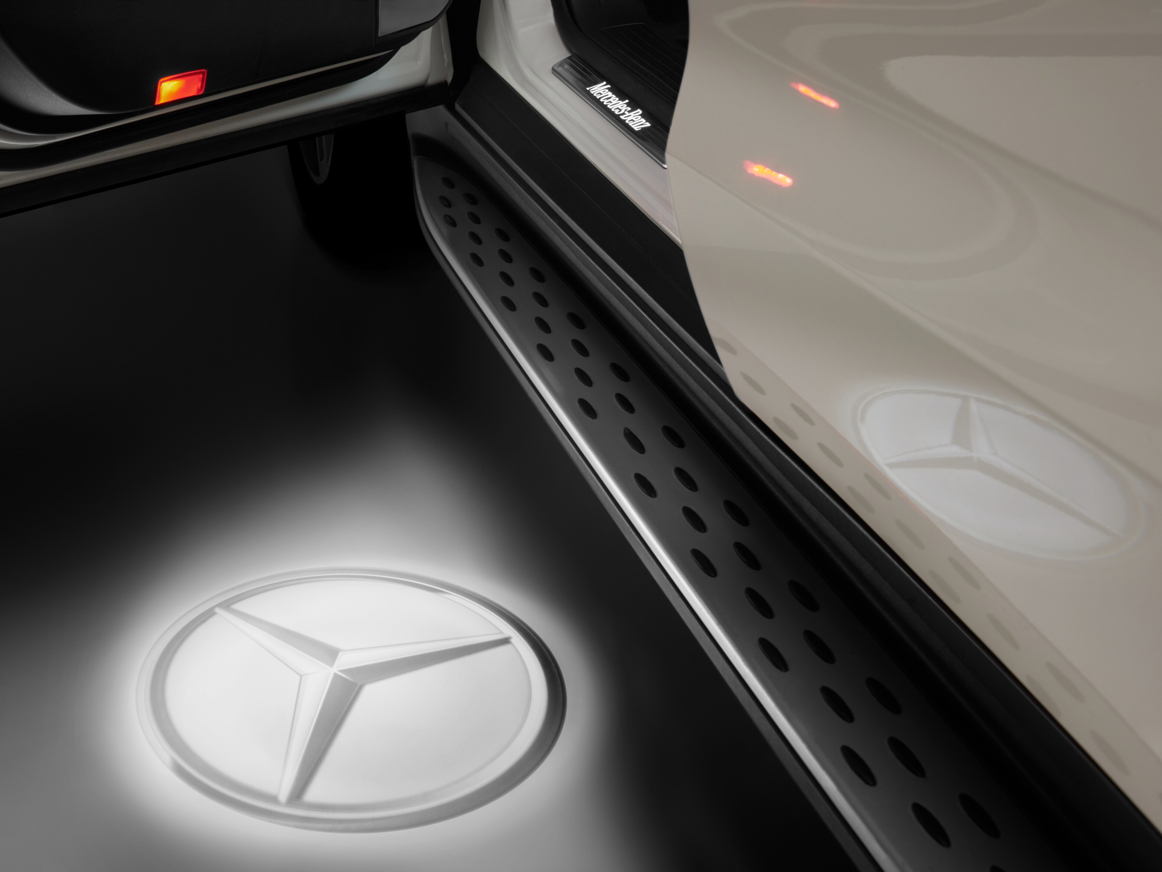LED logo projector, Mercedes star, Set of 2