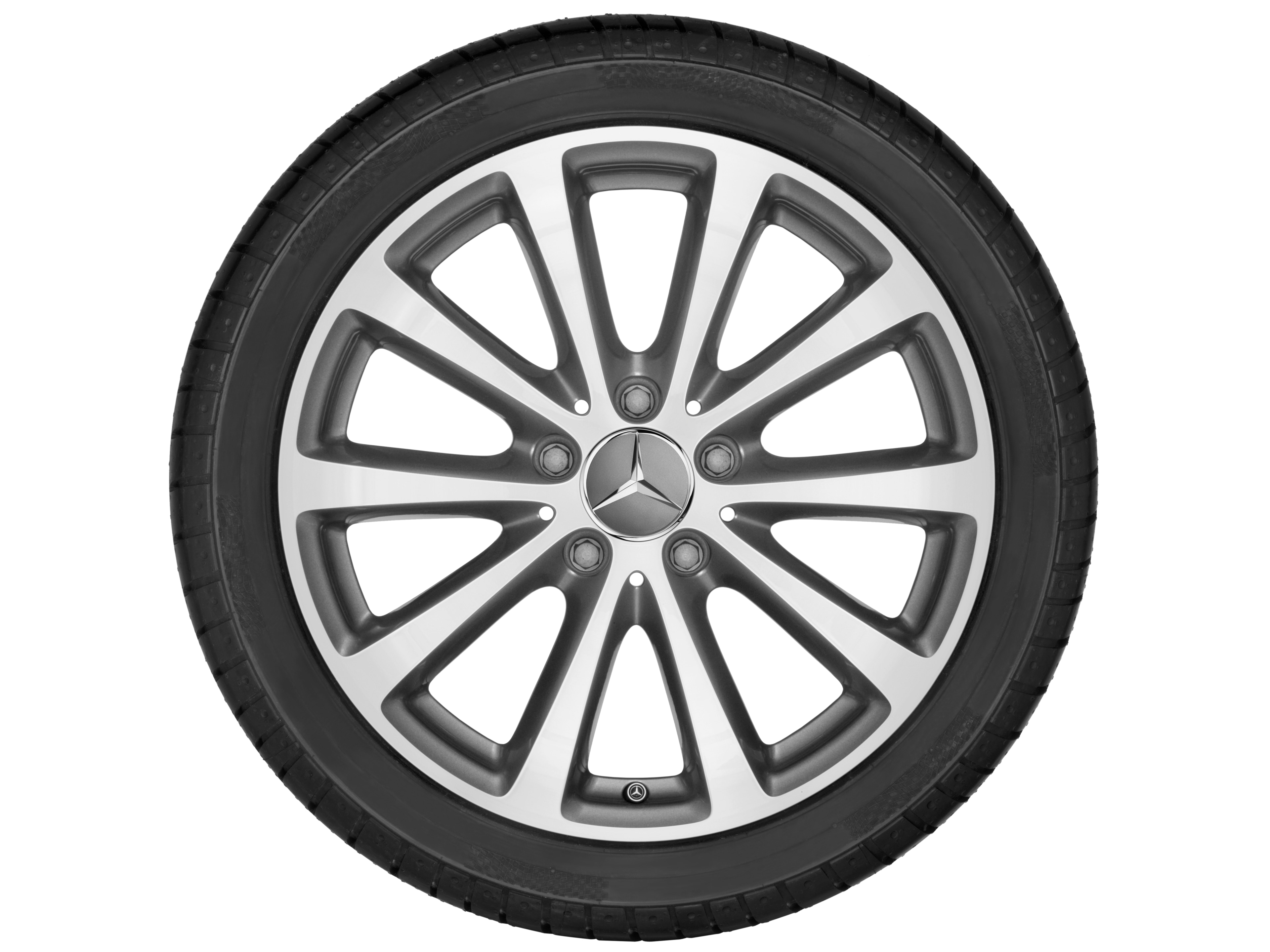 10-spoke wheel, 43.2 cm (17-inch) - 7,5 J x 17 ET 40, himalaya grey, high-sheen