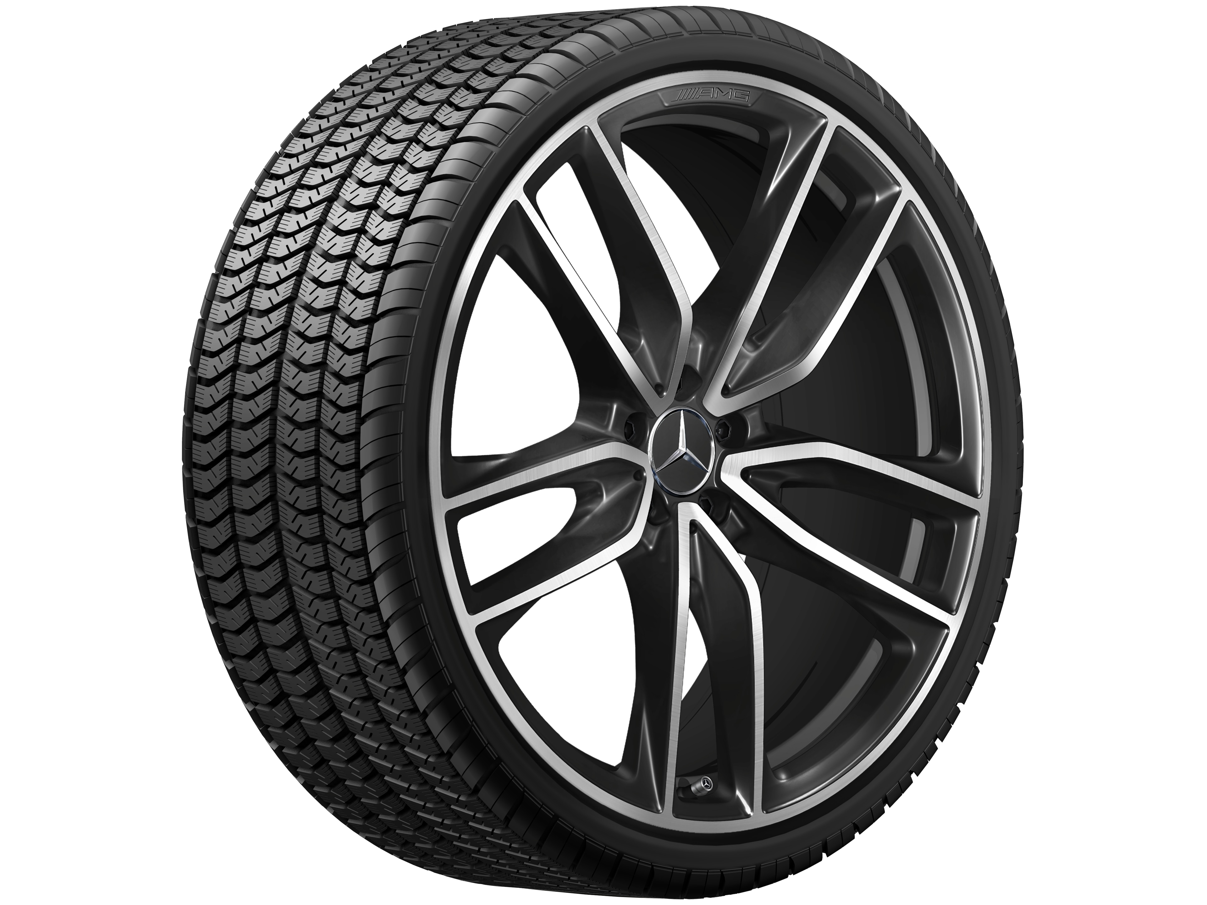 58.4 cm (23-inch) AMG 5-twin-spoke wheel