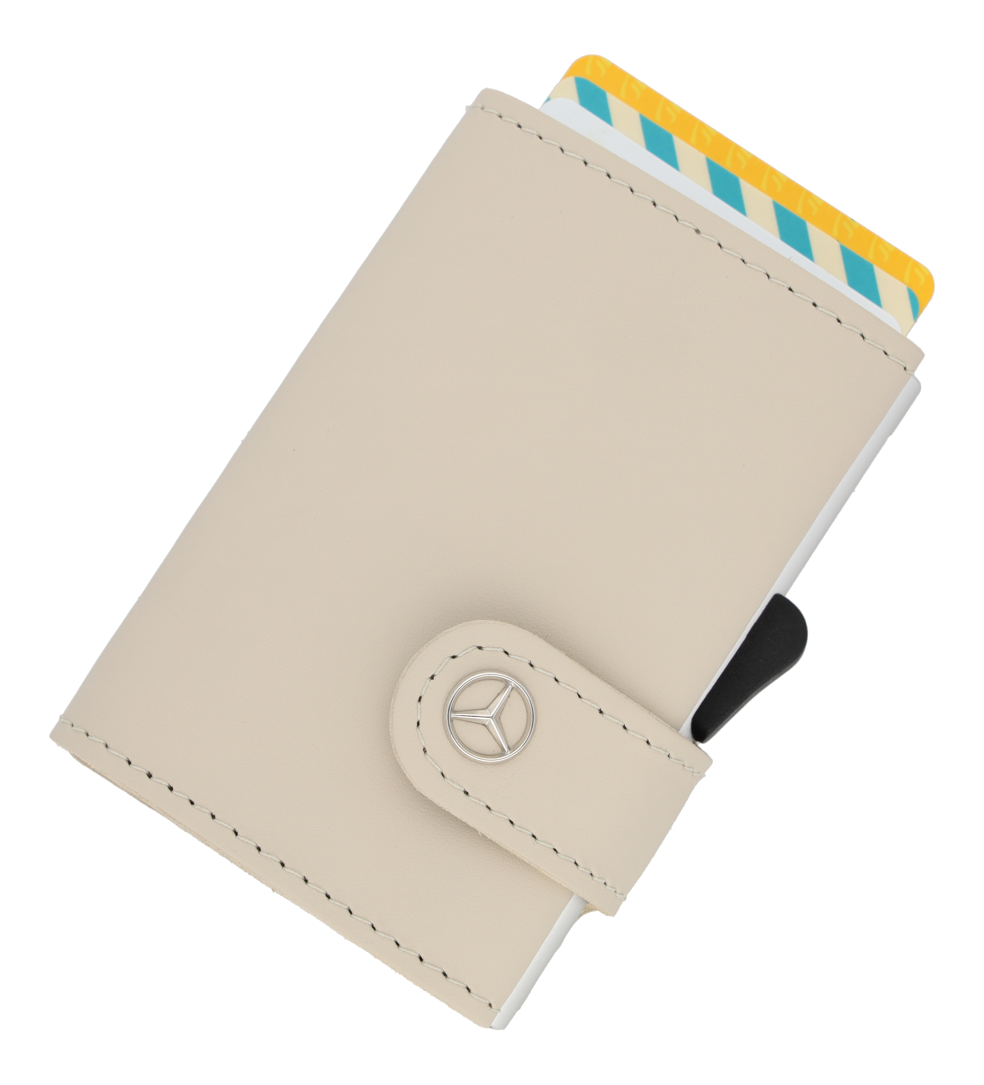 Mini wallet, Upcycling - macchiato beige, Leather
