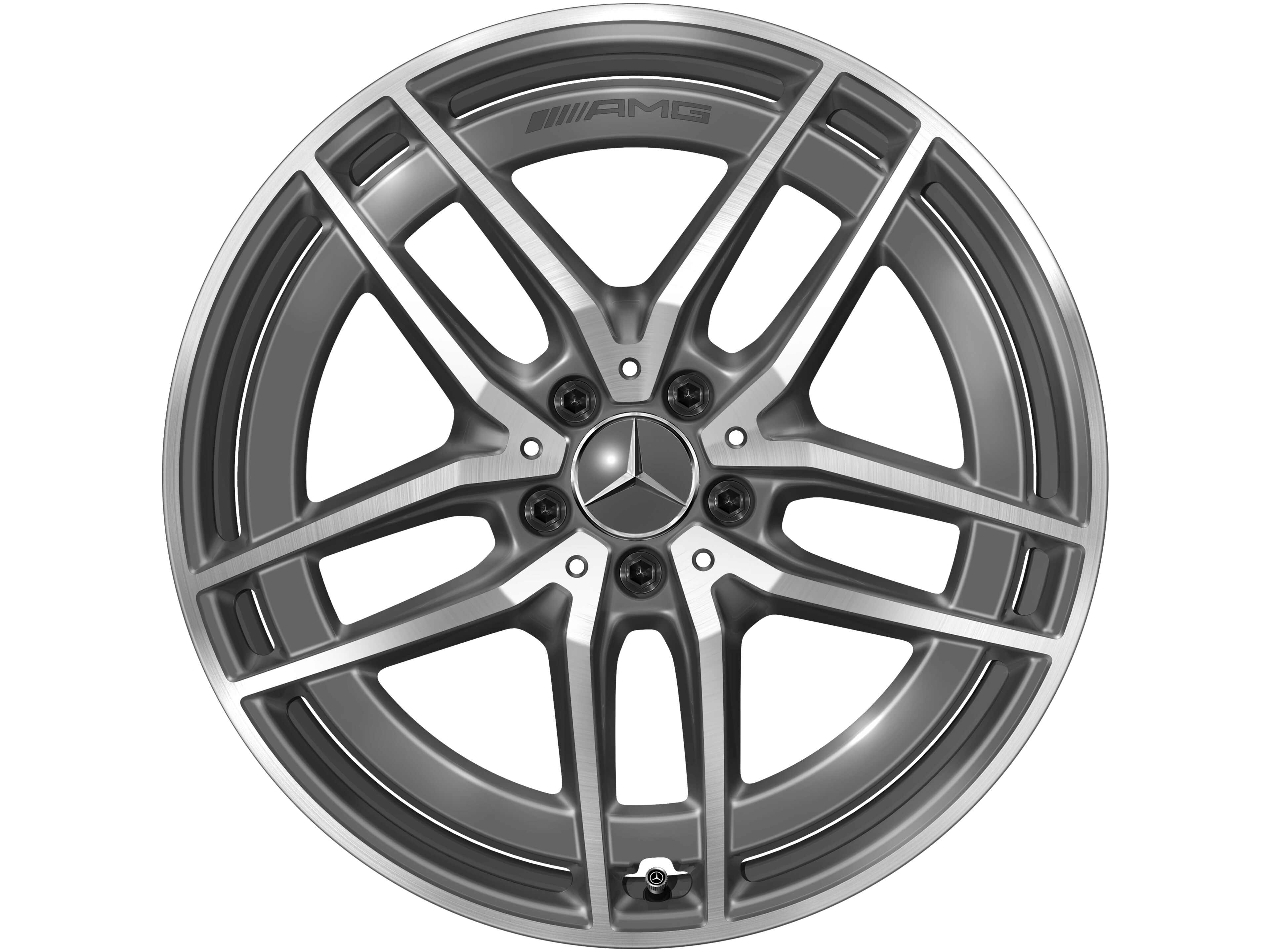 AMG 5-twin-spoke wheel, 50.8 cm (20-inch) - 11 J x 20 ET 56, tantalite grey, high-sheen