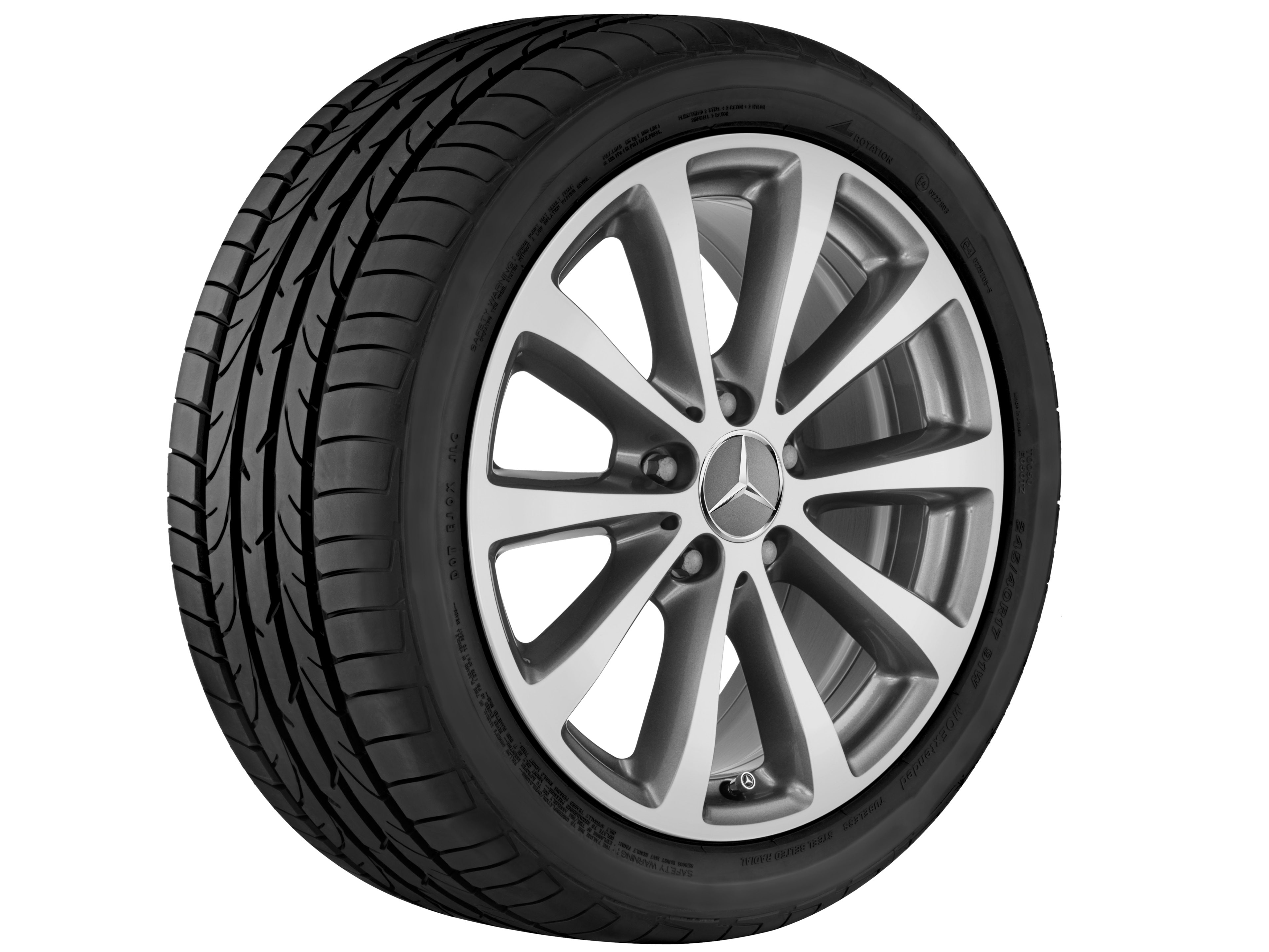 10-spoke wheel, 43.2 cm (17-inch) - 7,5 J x 17 ET 40, himalaya grey, high-sheen
