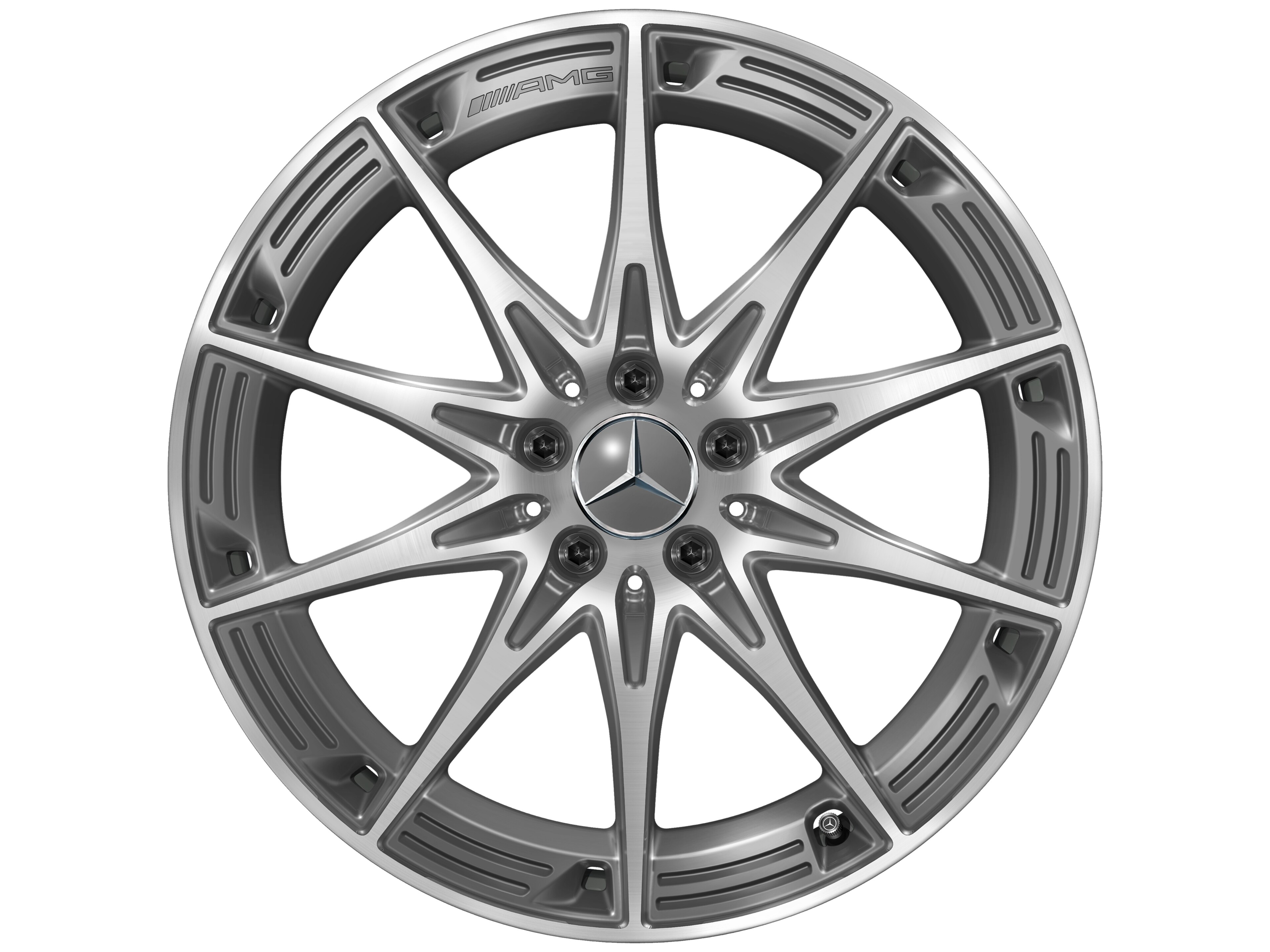 AMG 10-spoke wheel, 50.8 cm (20-inch) - 11 J x 20 ET 33, tantalite grey, high-sheen