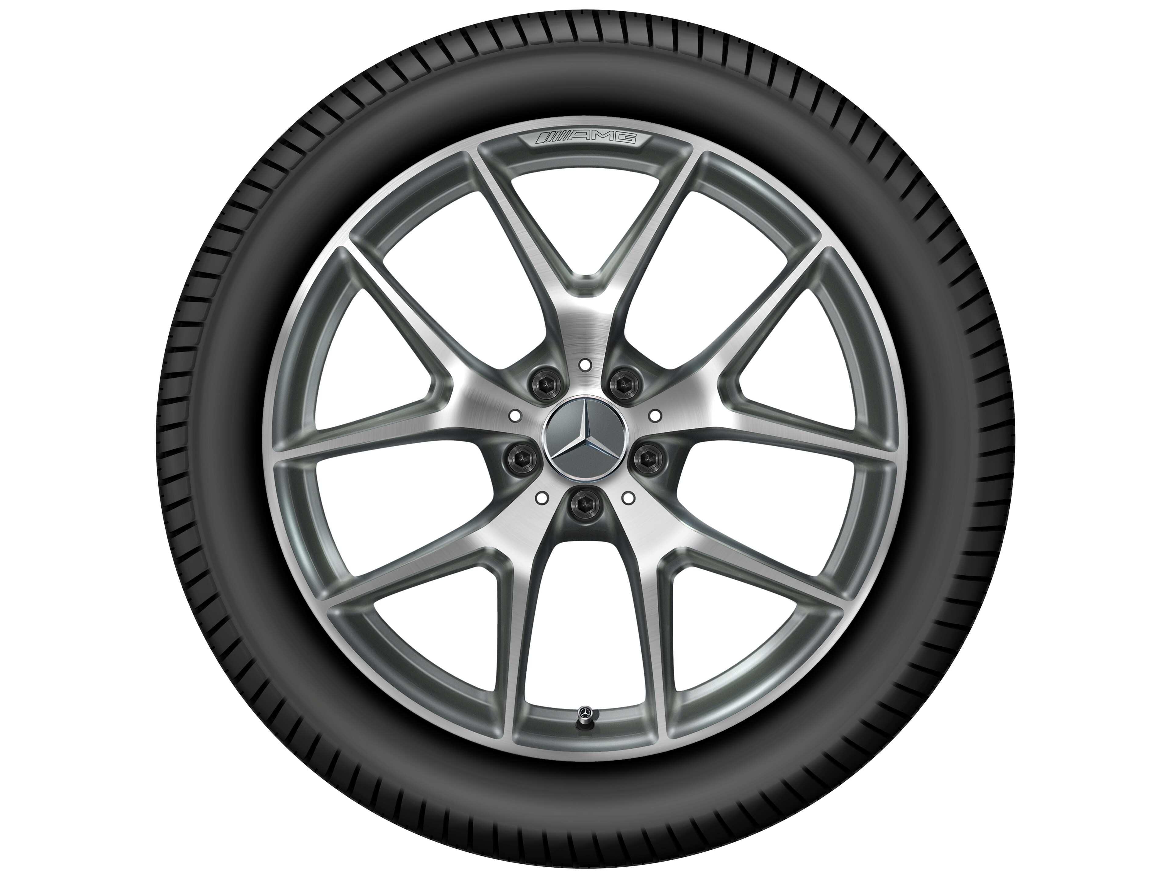 AMG cross-spoke wheel, 50.8 cm (20-inch) - 8,5 J x 20 ET 40, titanium grey, high-sheen