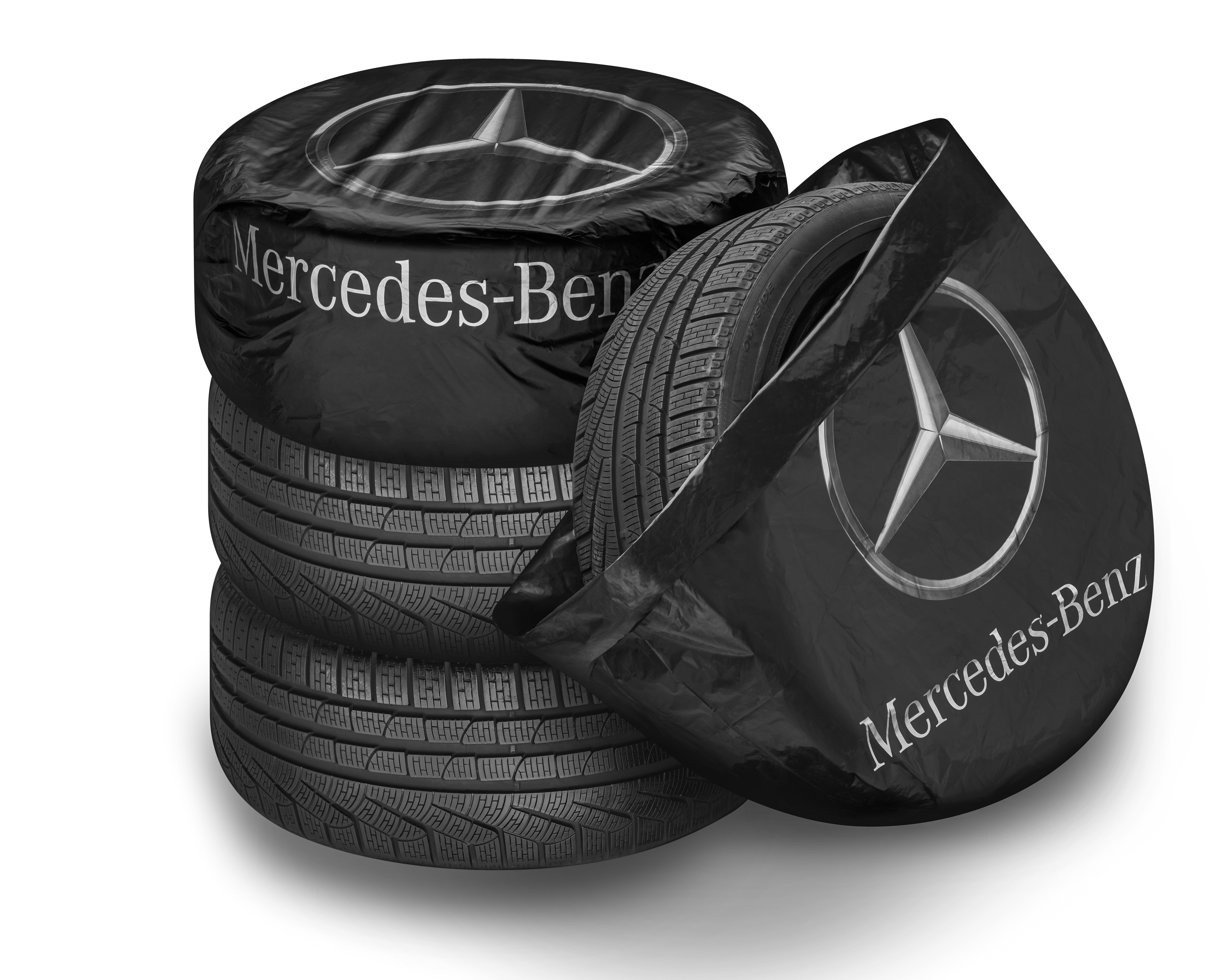 Tyre bag - black, Polyethylene