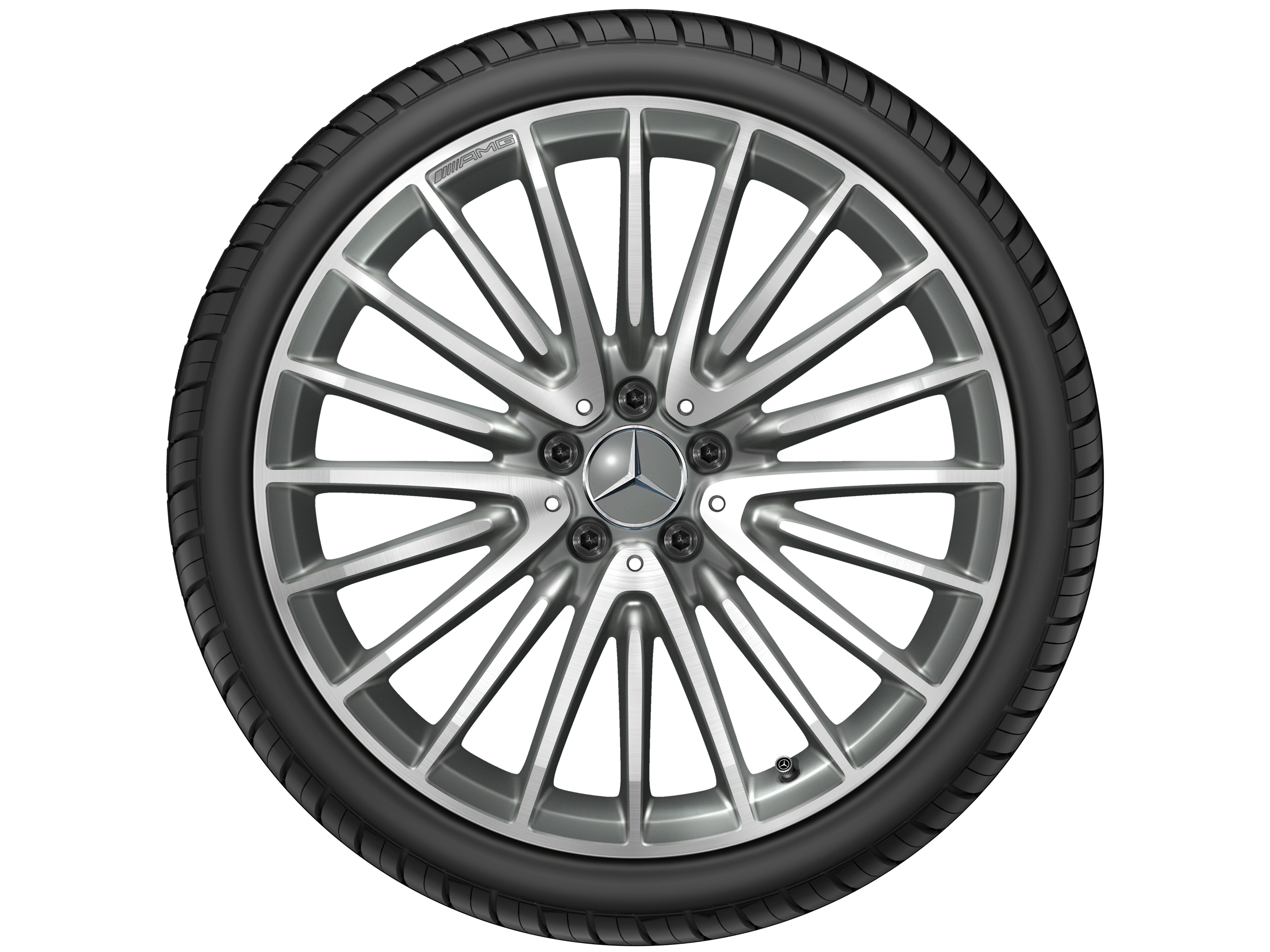 AMG multi-spoke wheel, 50.8 cm (20-inch) - 8 J x 20 ET 10, titanium grey, high-sheen