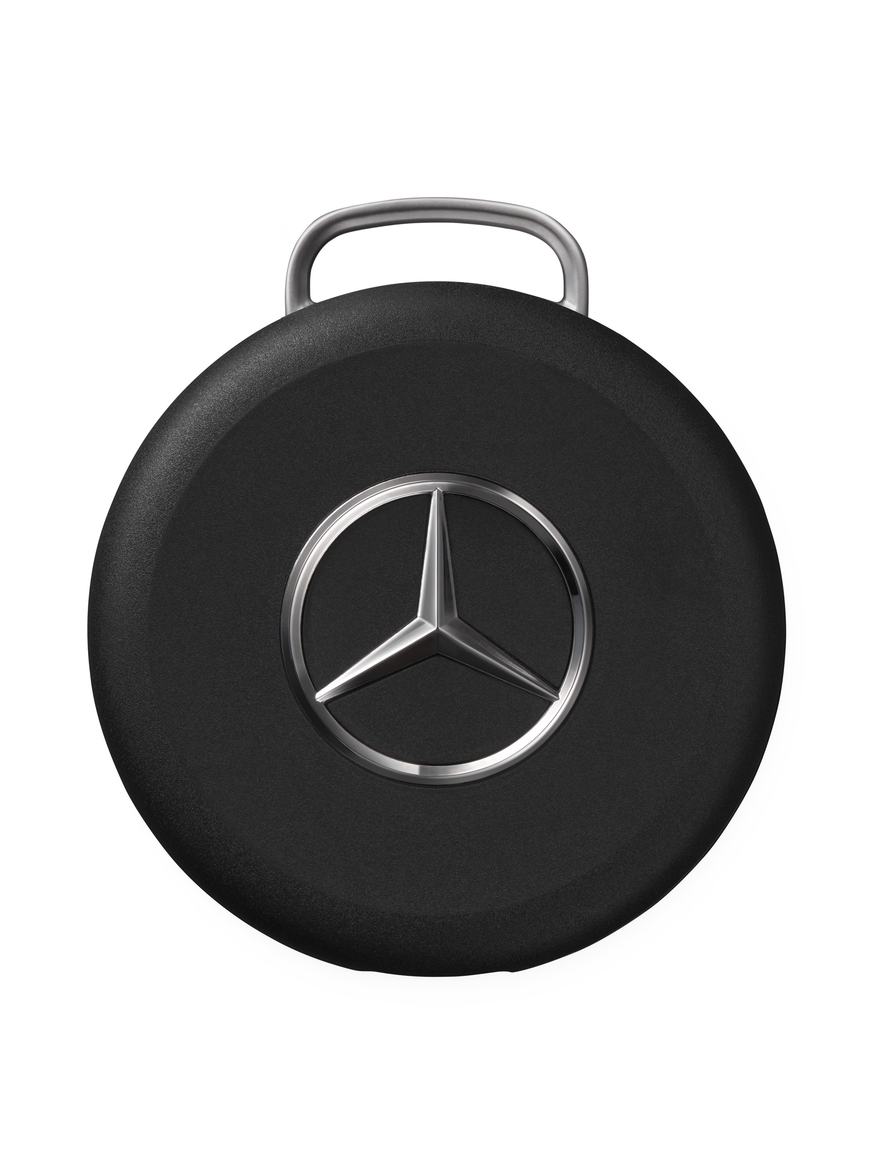 Mercedes-Benz, Chipolo loop tracking tag - black / silver-coloured, Plastic, galvanised