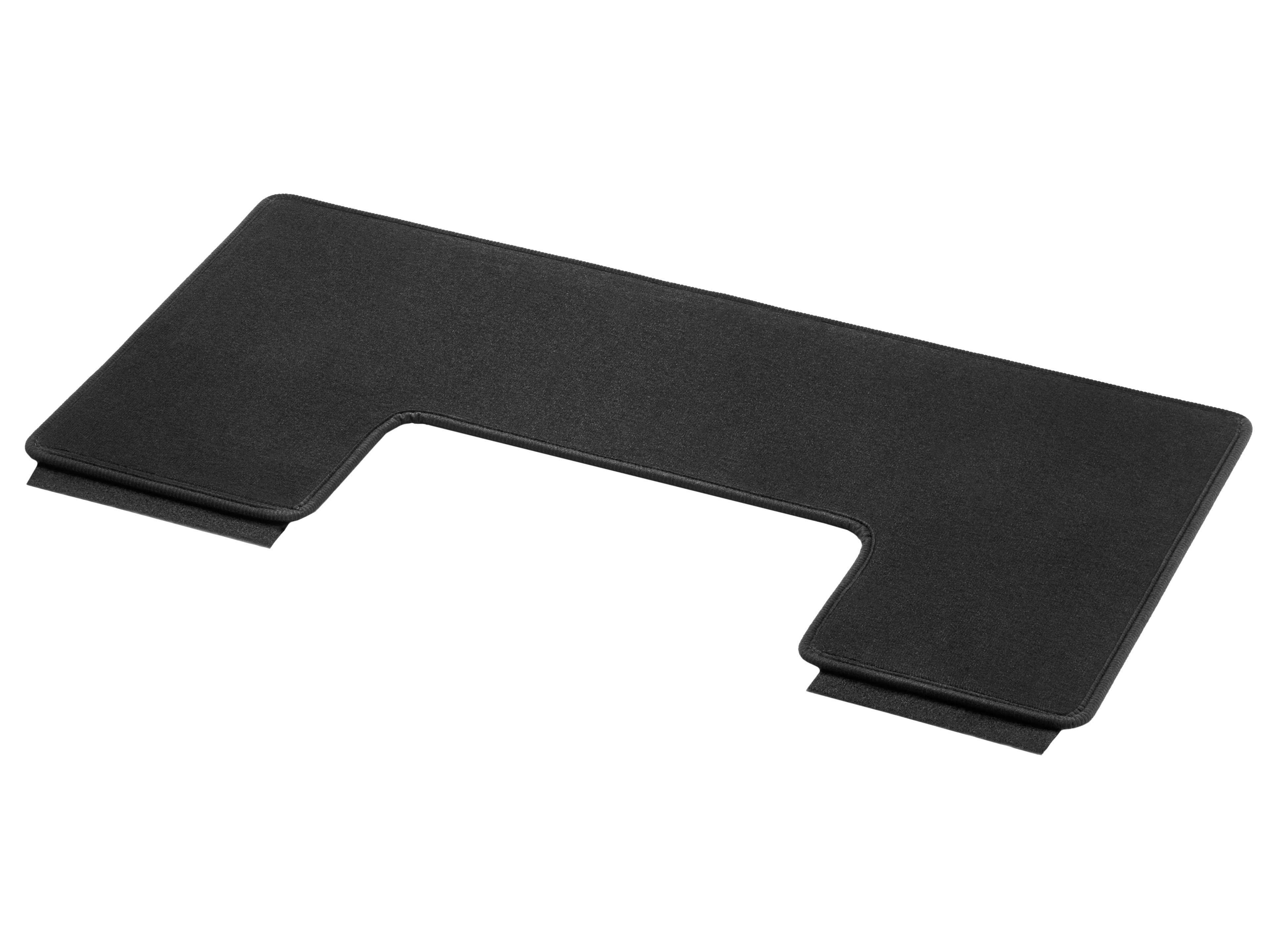 Velour floor mats, Luggage compartment, with single rail, Single, A1, compact, with load compartment partitioning (YG4) - LHD/RHD, black