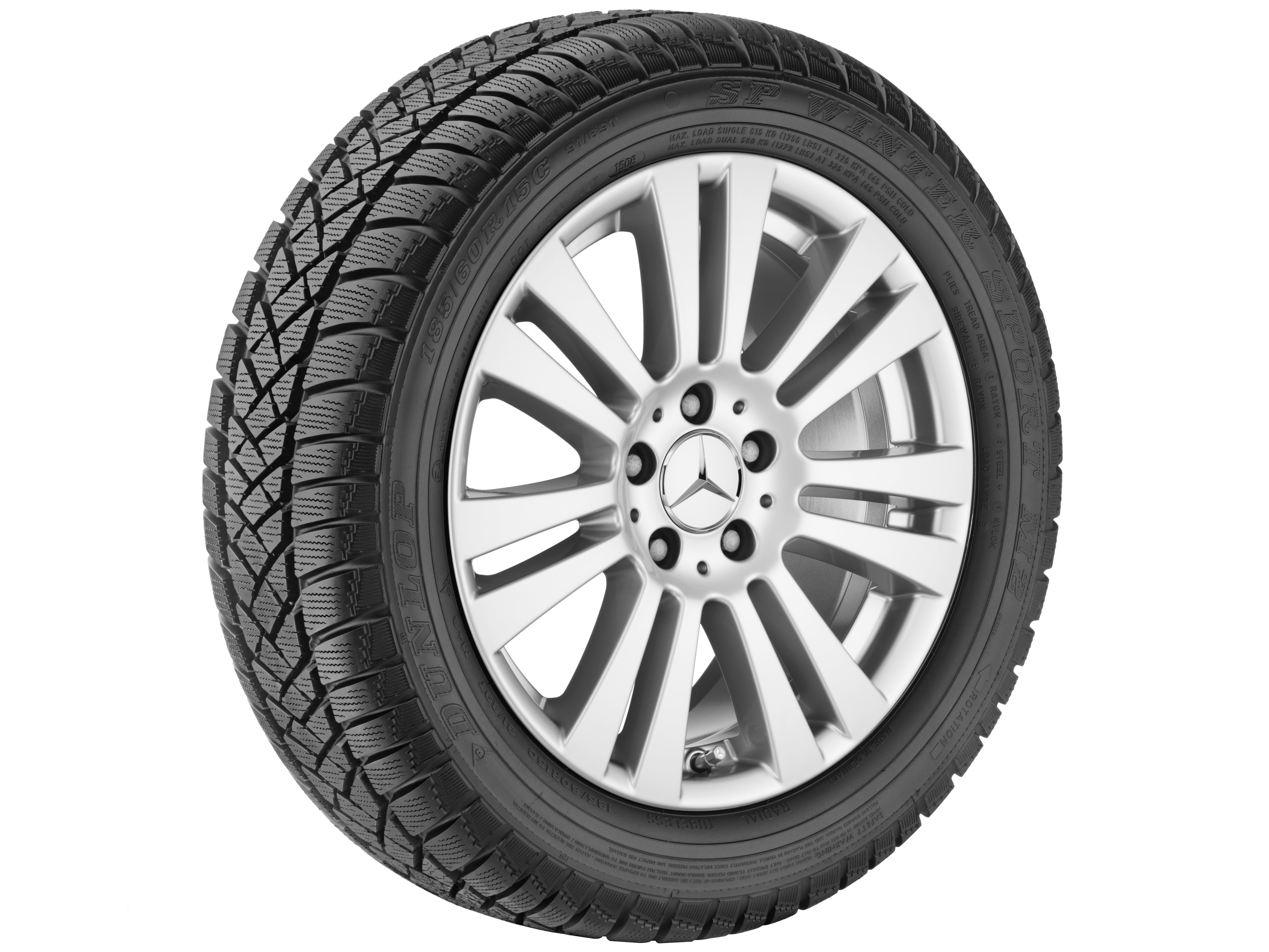7-twin-spoke wheel, 40.6 cm (16-inch) - 7 J x 16 ET 42,5, vanadium silver, painted