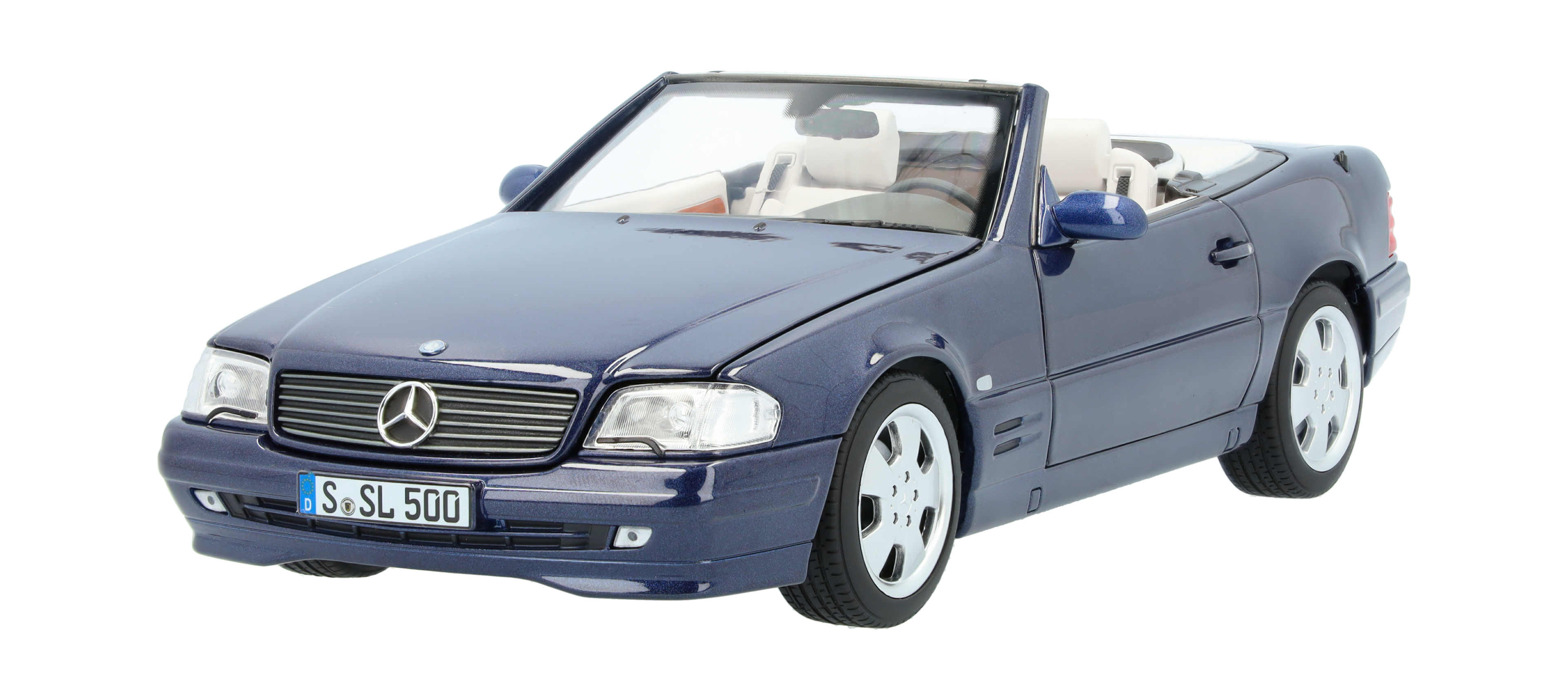 SL 500 R129 (1998-2001) - azure blue, Norev, 1:18
