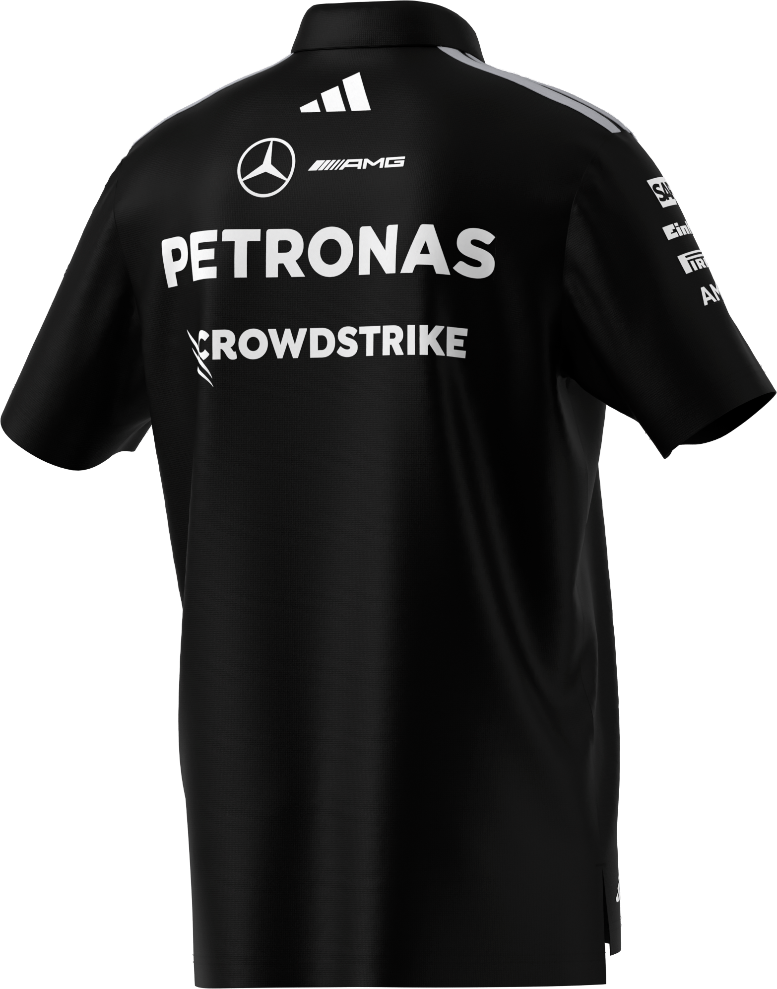 Poloshirt Herren, Team, Mercedes-AMG F1 - schwarz, XXL