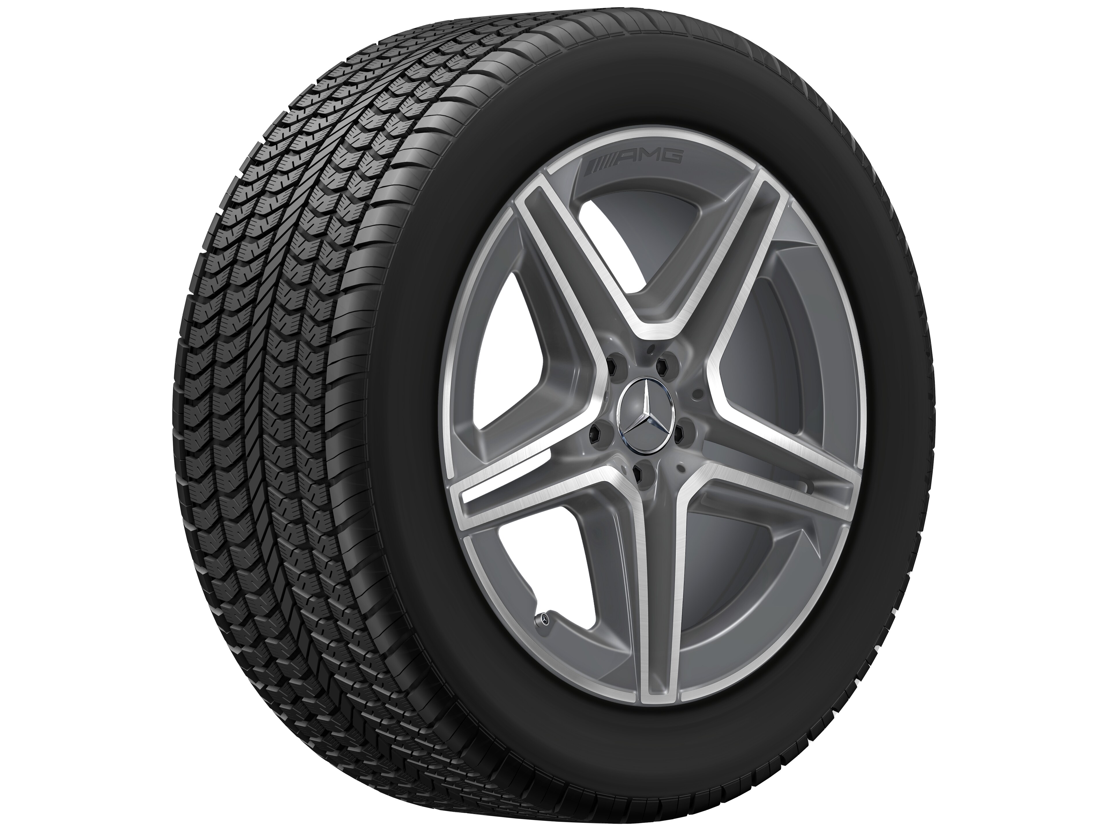 AMG 5-twin-spoke wheel, 50.8 cm (20-inch) - 9 J x 20 ET 44, tremolite metallic, high-sheen