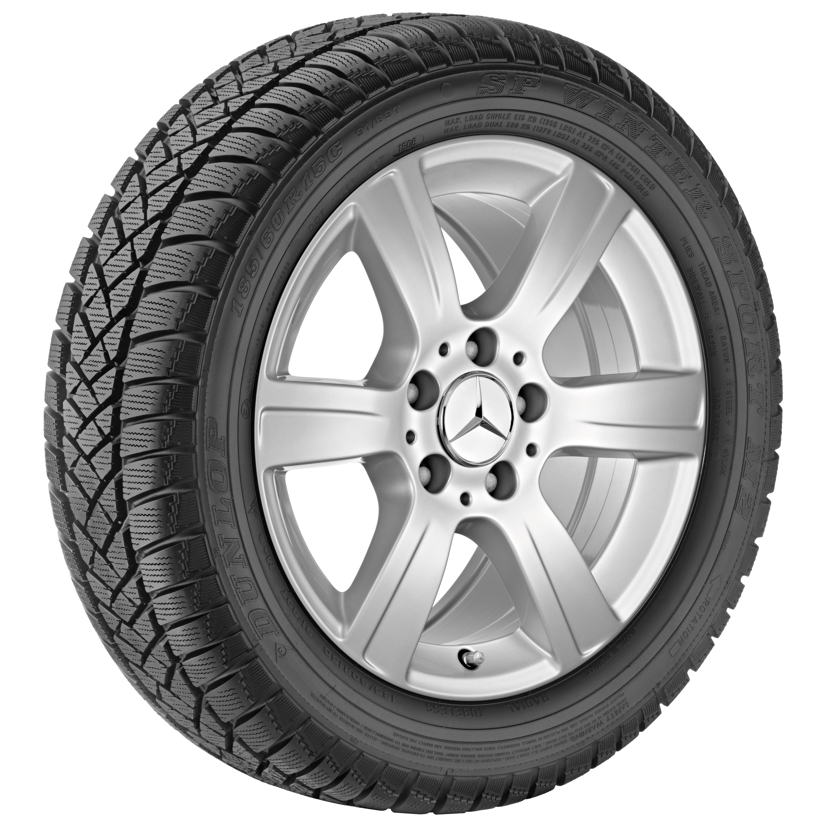 6-spoke wheel, 40.6 cm (16-inch) - 7,5 J x 16 ET 45,5, titanium silver