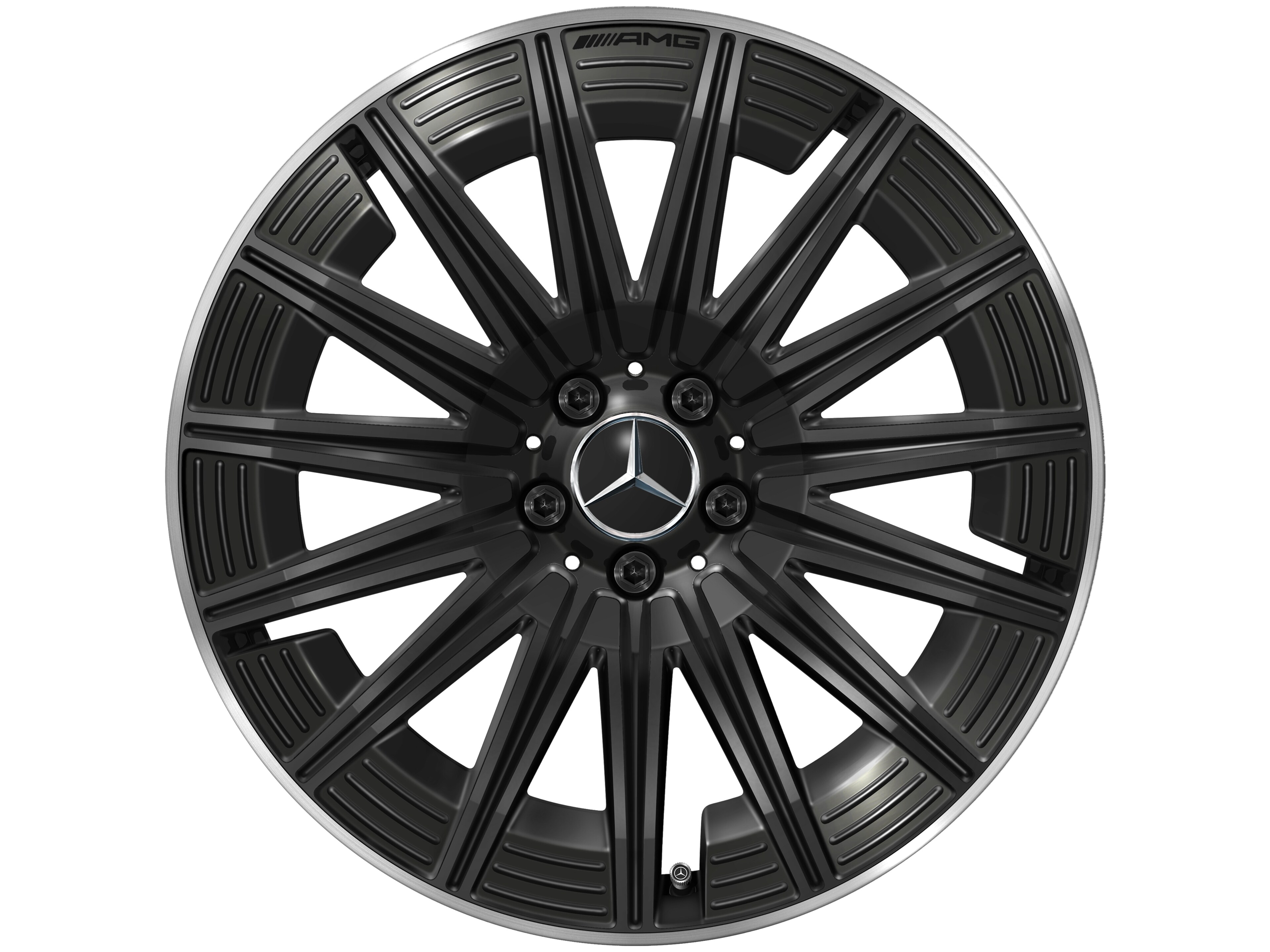 AMG multi-spoke wheel, 50.8 cm (20-inch), High-sheen rim flange - 9 J x 20 ET 60,5, black, high-sheen rim flange
