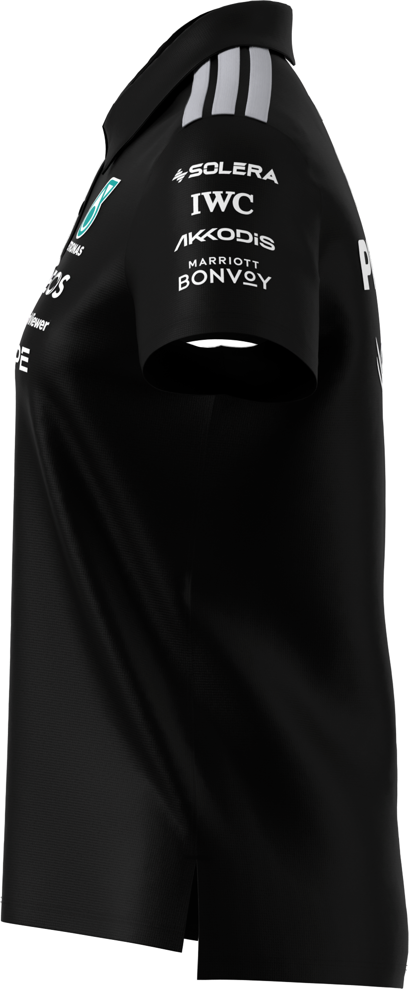 Women's polo shirt, Team, Mercedes-AMG F1 - black, XS