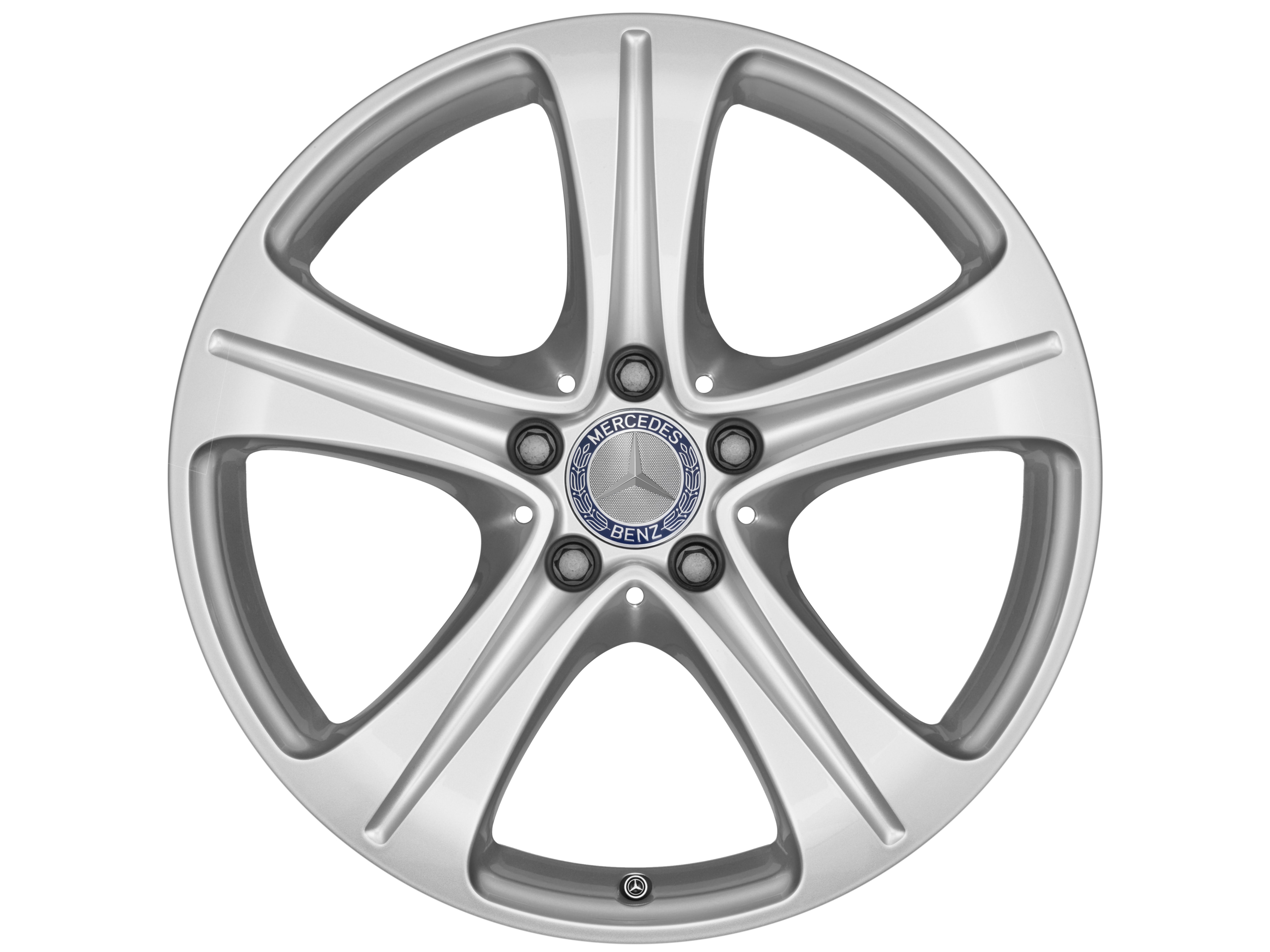 5-spoke wheel, 45.7 cm (18-inch) - 8 J x 18 ET 43, vanadium silver, painted