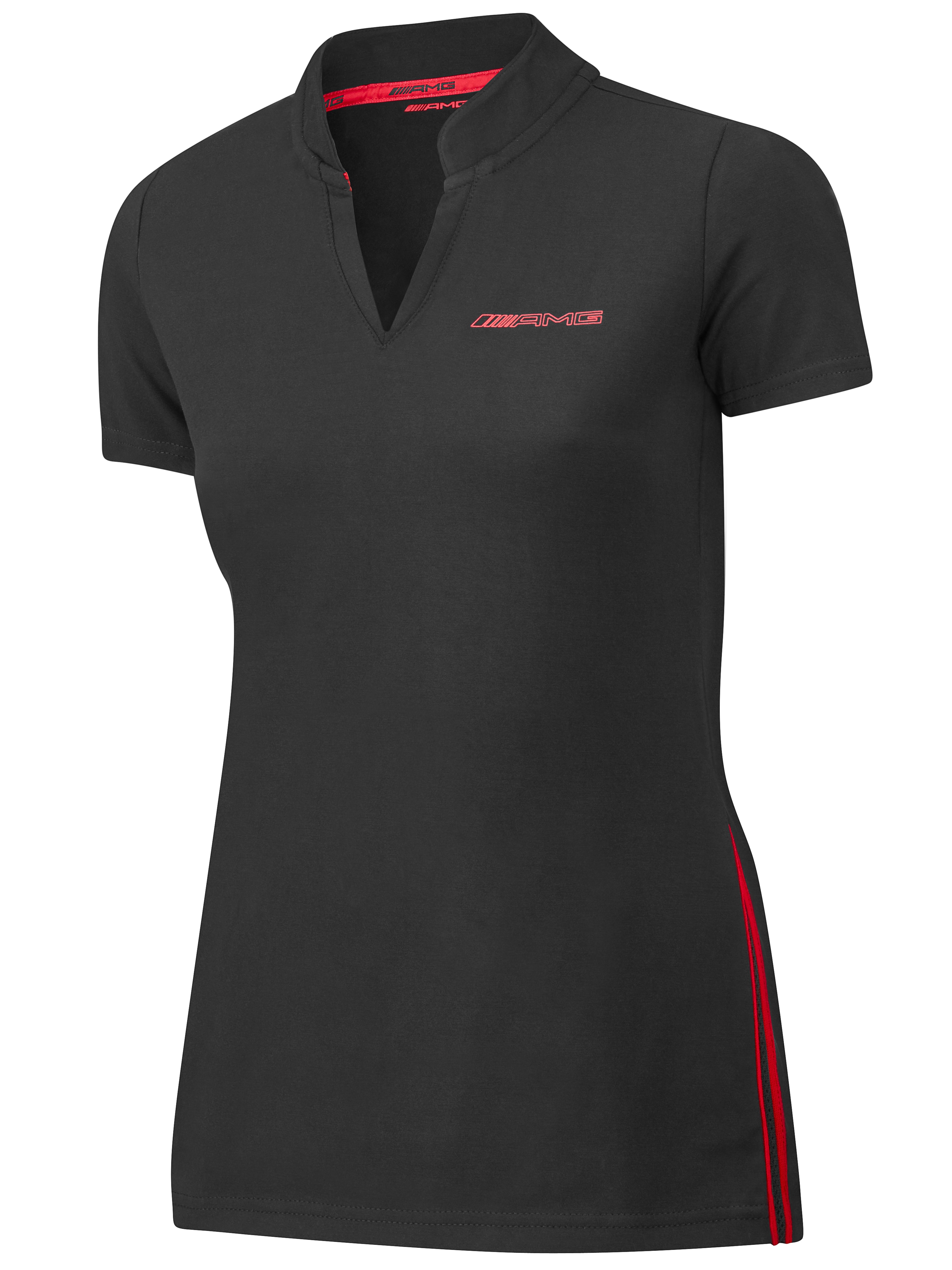 AMG ladies' polo shirt, black/red, 2020
