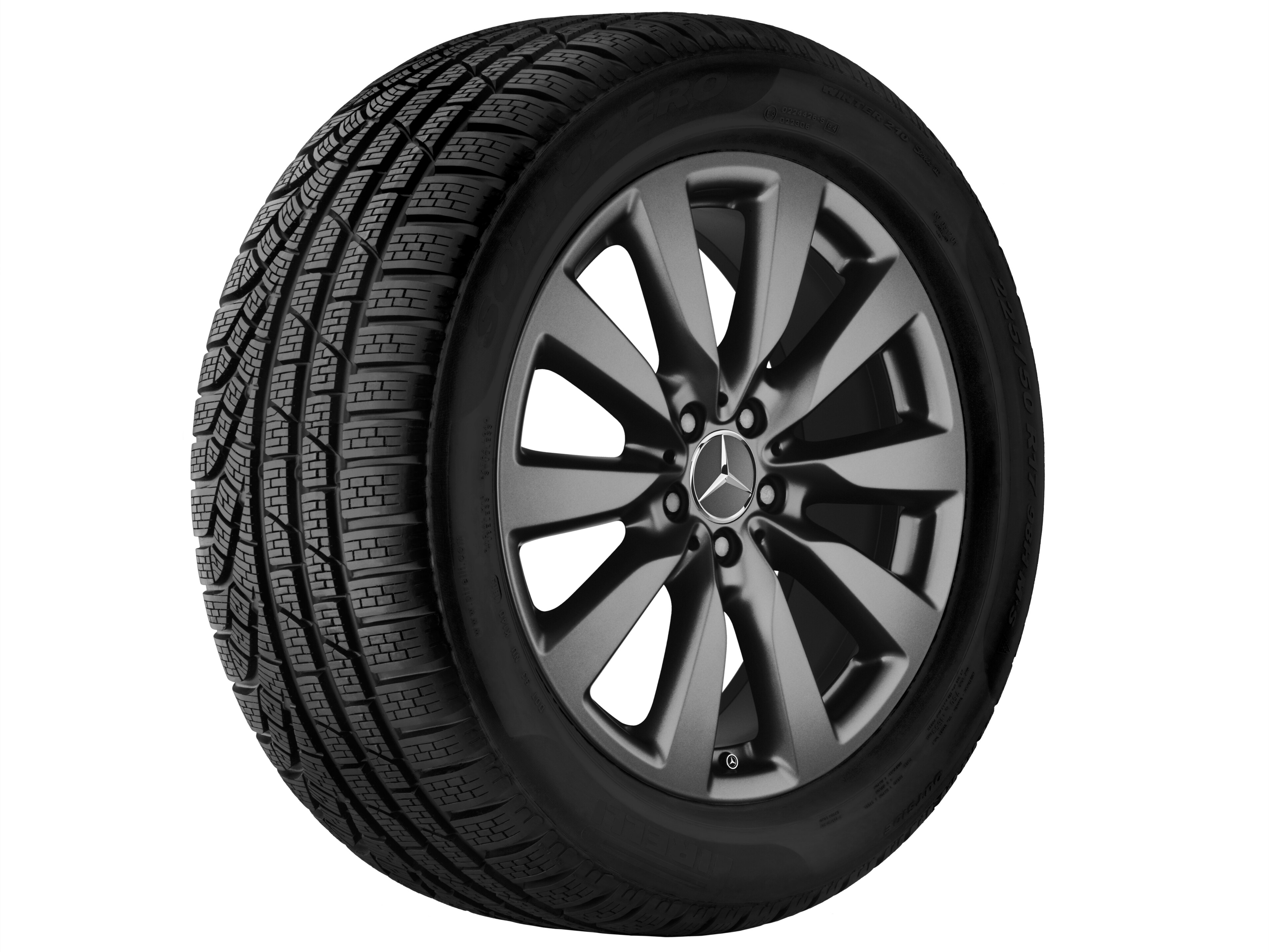 10-spoke wheel, 48.3 cm (19-inch) - 8 J x 19 ET 38, matt himalaya grey