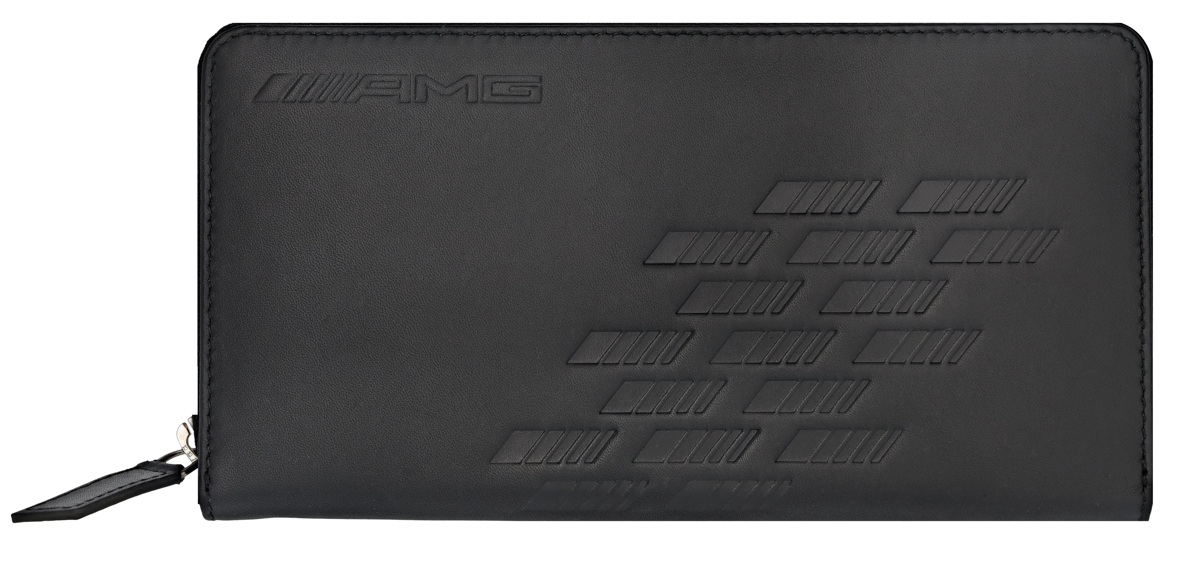 AMG women's wallet - black, Leather / Polyester