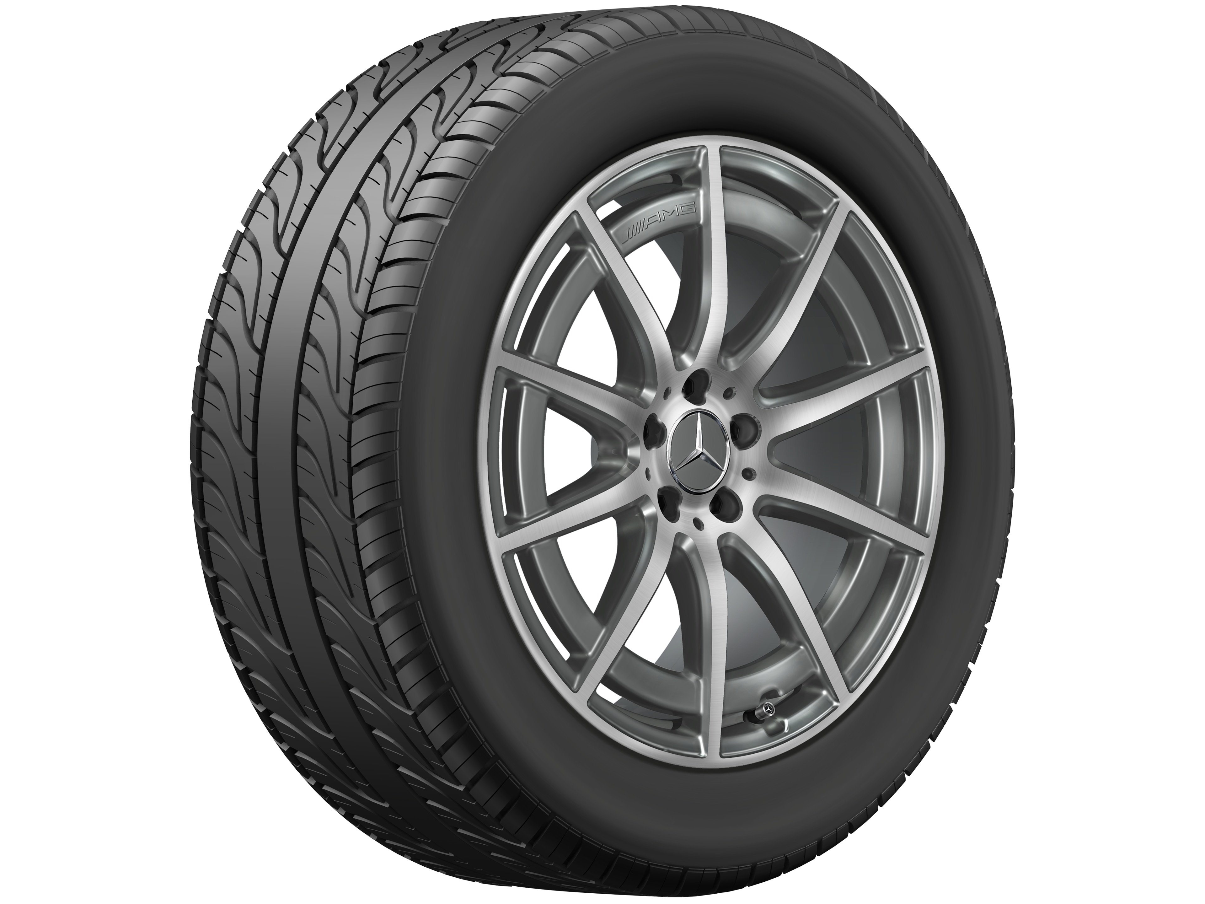 AMG 10-spoke wheel, 50.8 cm (20-inch) - 9,5 J x 20 ET 45, tantalite grey, high-sheen