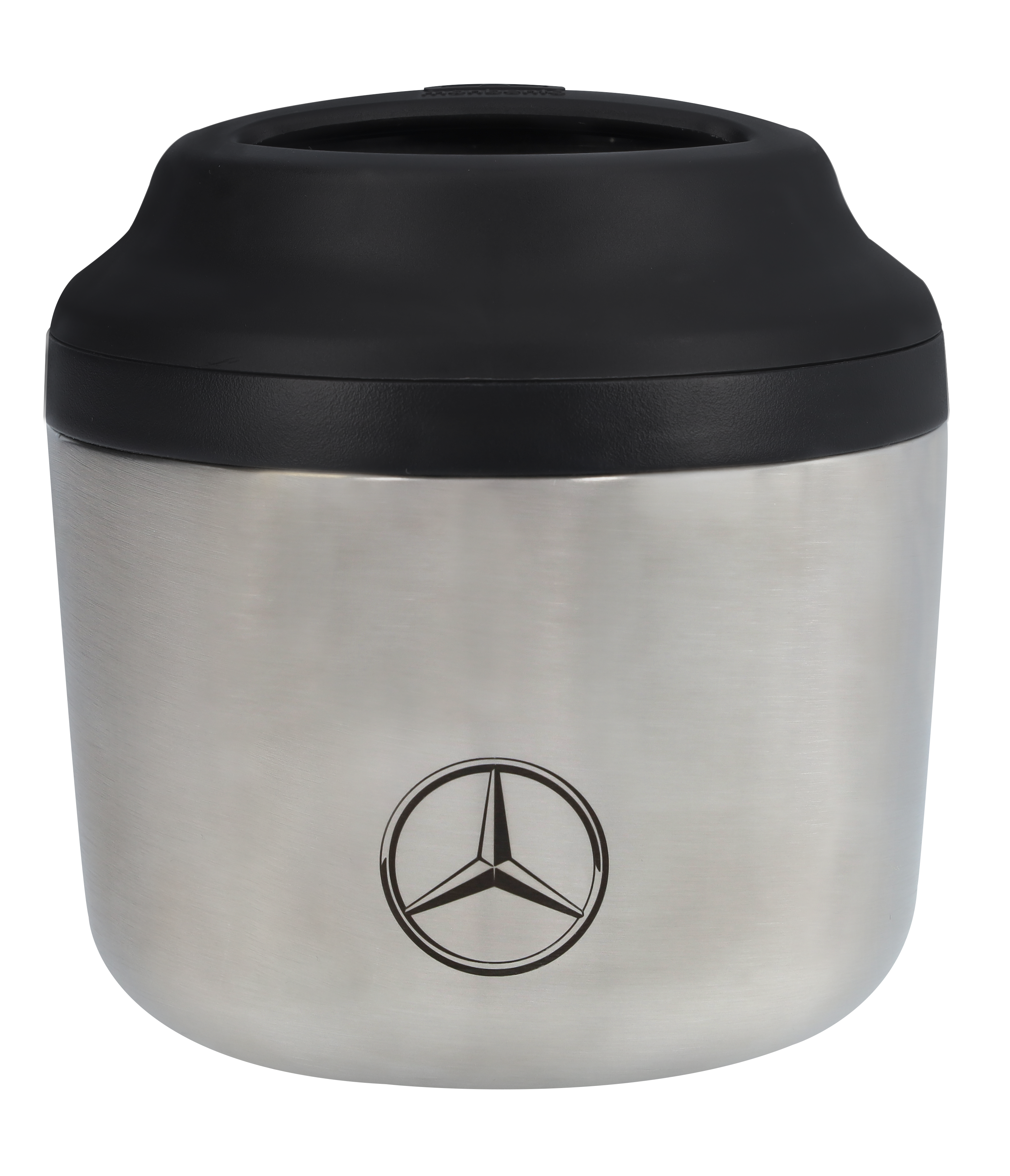 Isothermal lunch box - black-silver, Stainless steel / Polypropylene / Silicone, monbento®, 550 ml