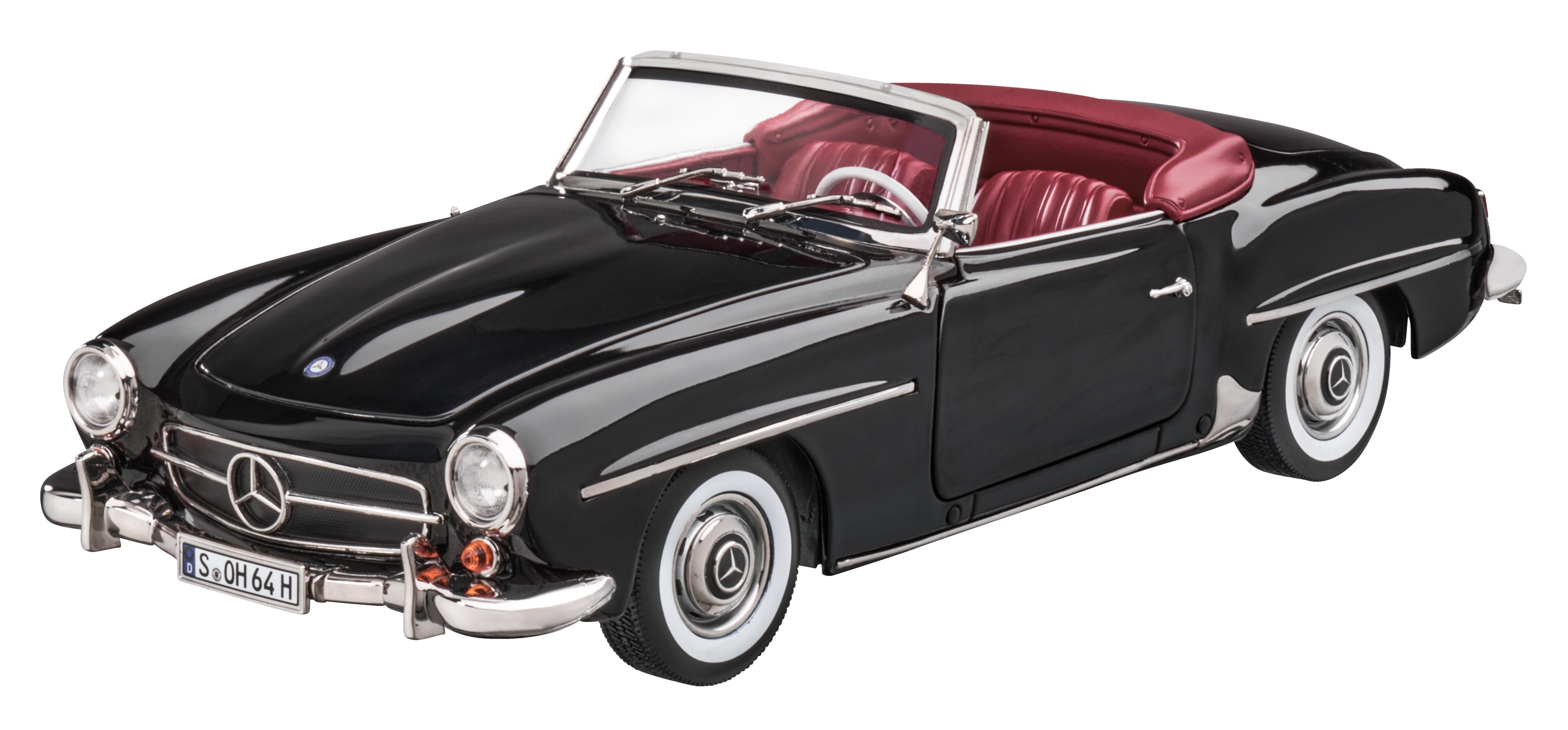 190 SL Roadster, W 121 (1954-1963) - black, Norev, 1:18