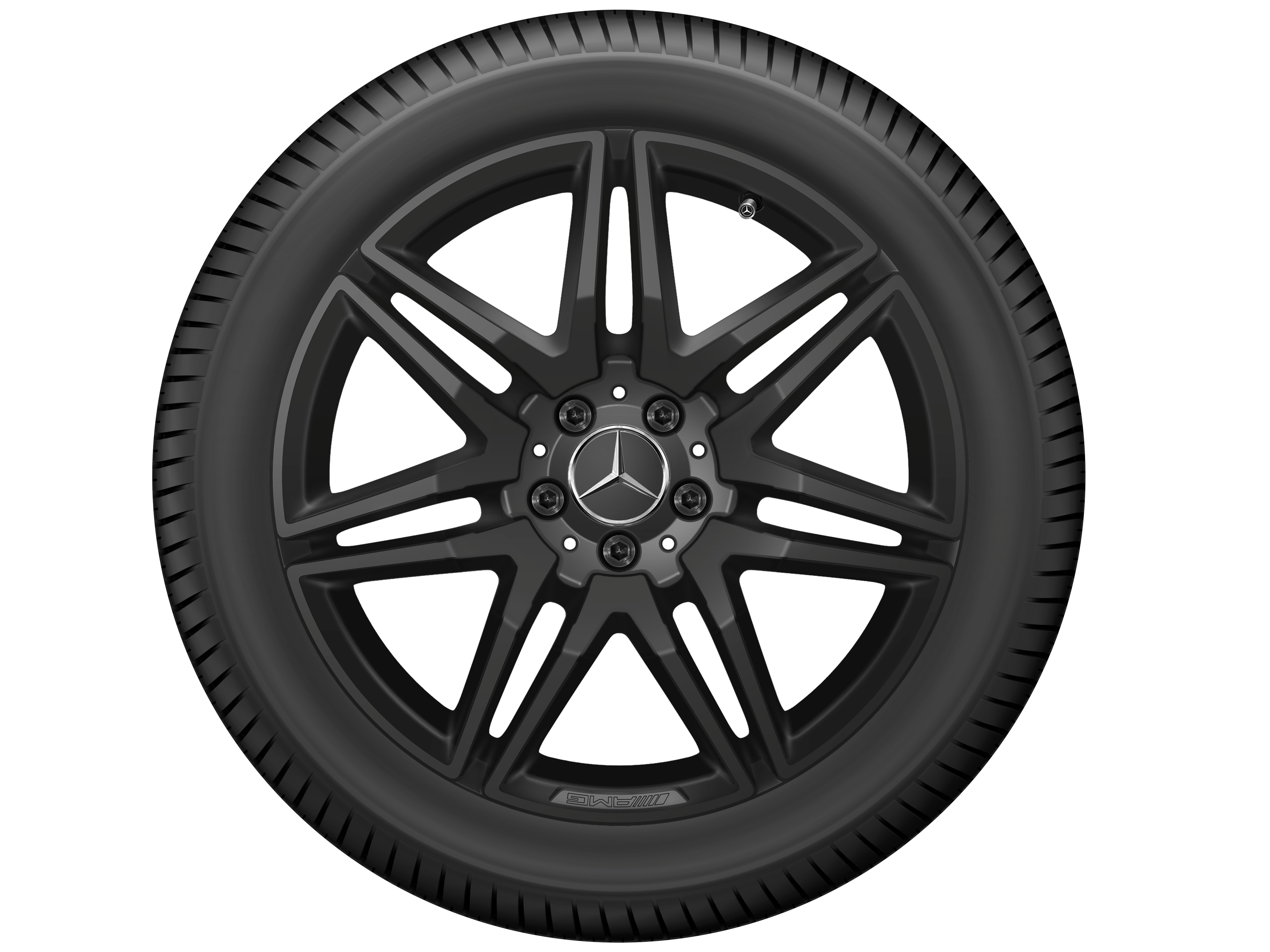 AMG 7-twin-spoke wheel, 48.3 cm (19-inch) - 8 J x 19 ET 52, black, glossy