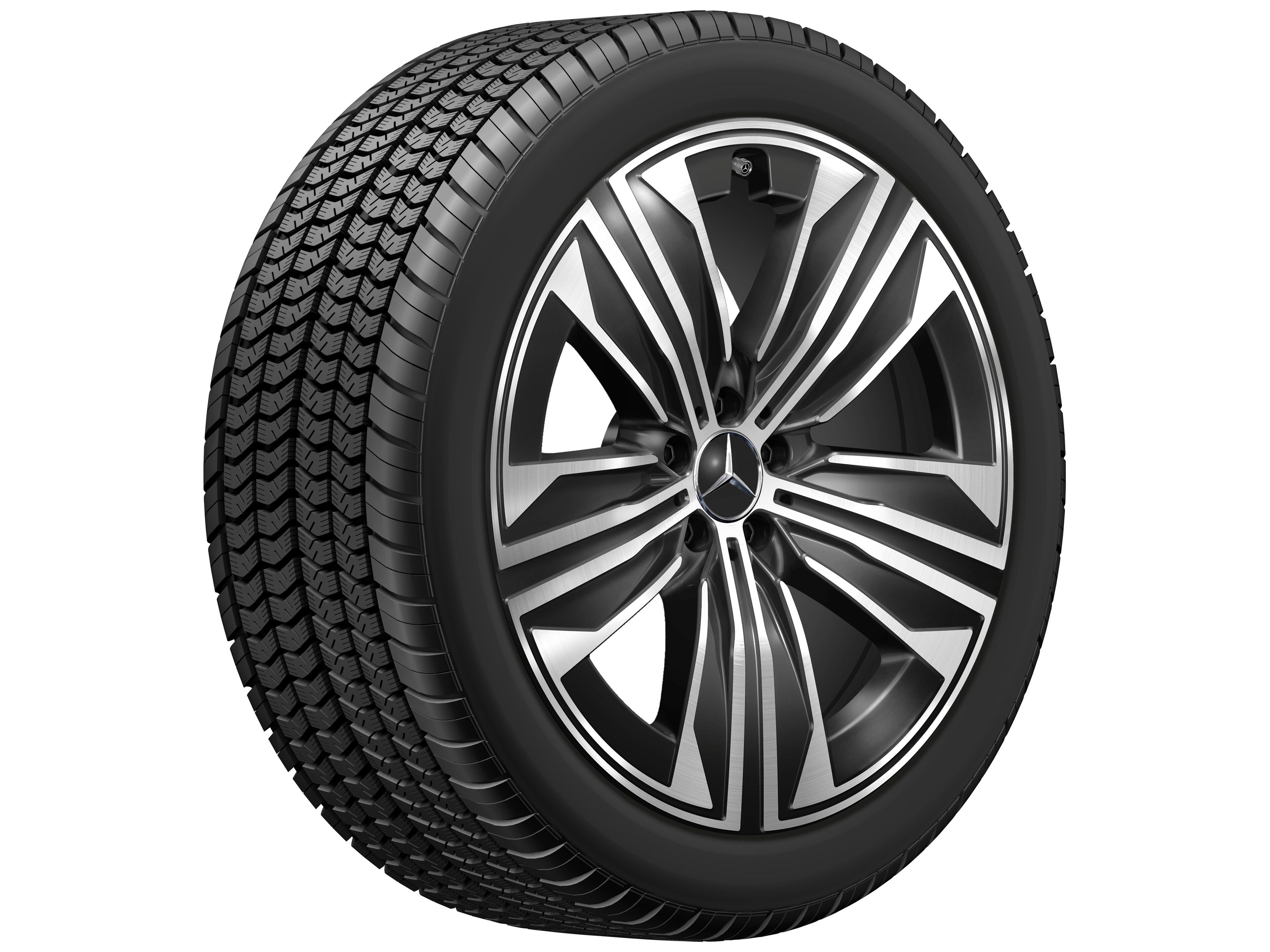 5-spoke wheel, Aero, 53.3 cm (21-inch), High-sheen finish - 9,5 J x 21 ET 30,1, black, high-sheen