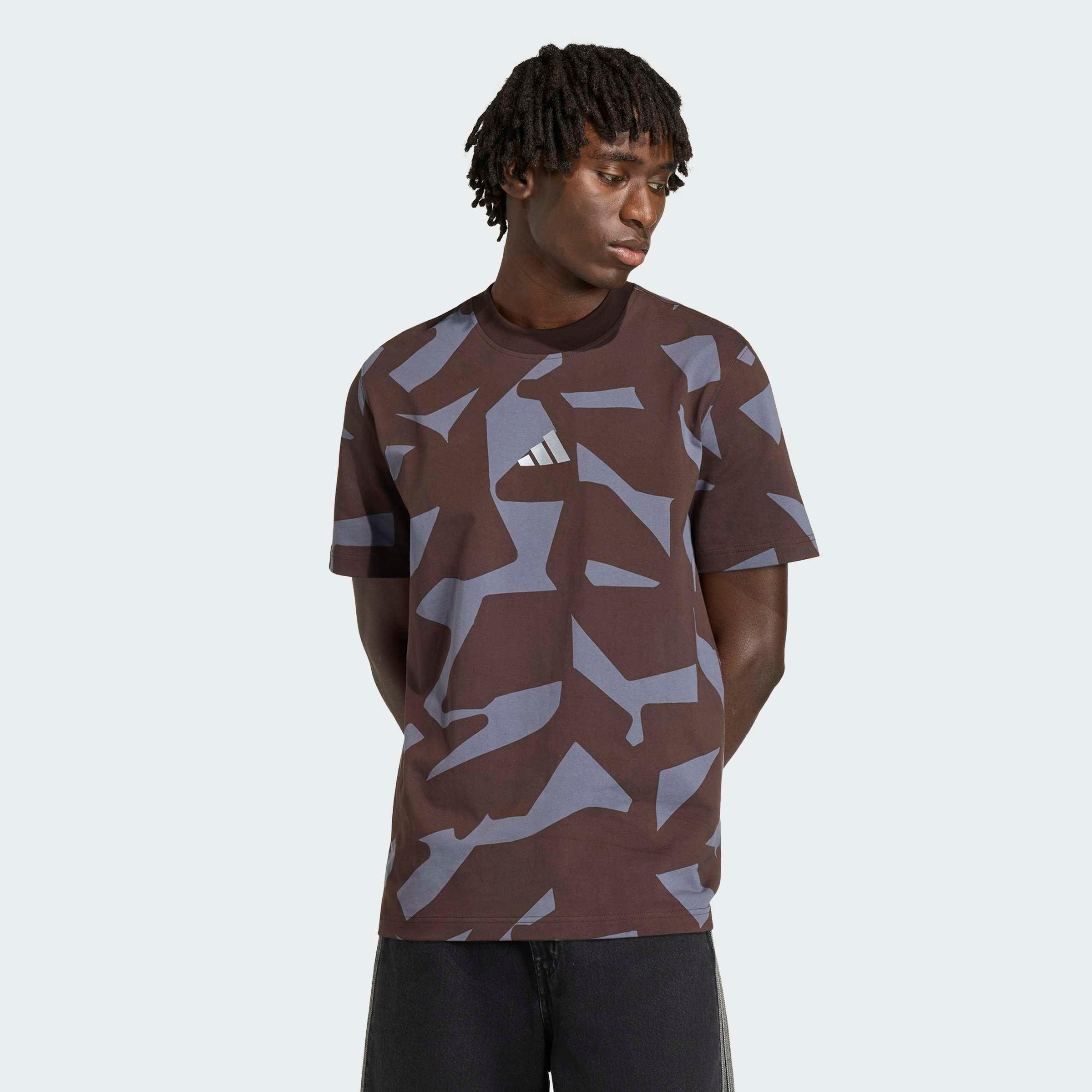 AMG T-Shirt Unisex - dunkelbraun, M