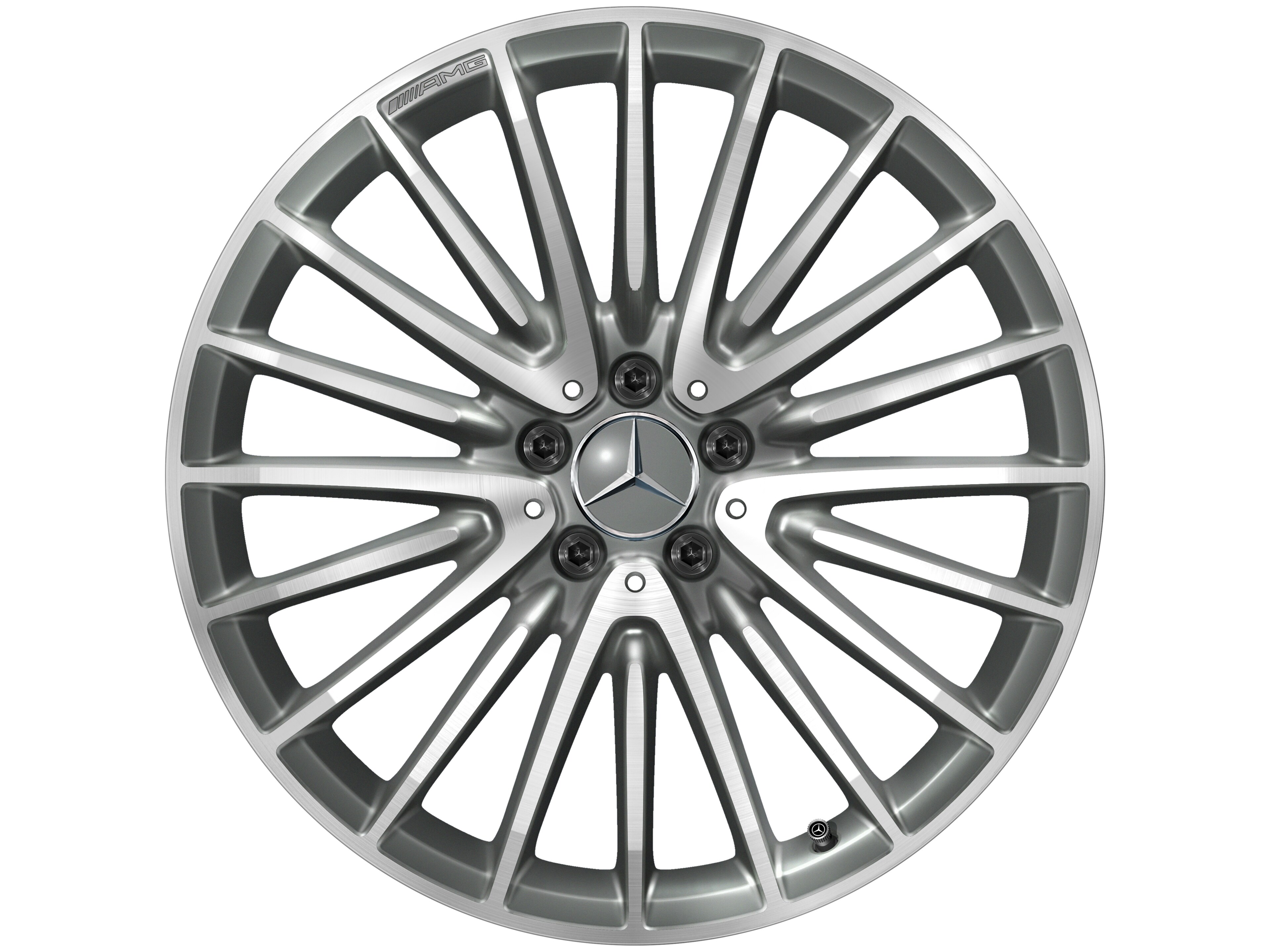 AMG multi-spoke wheel, 50.8 cm (20-inch) - 8 J x 20 ET 10, titanium grey, high-sheen
