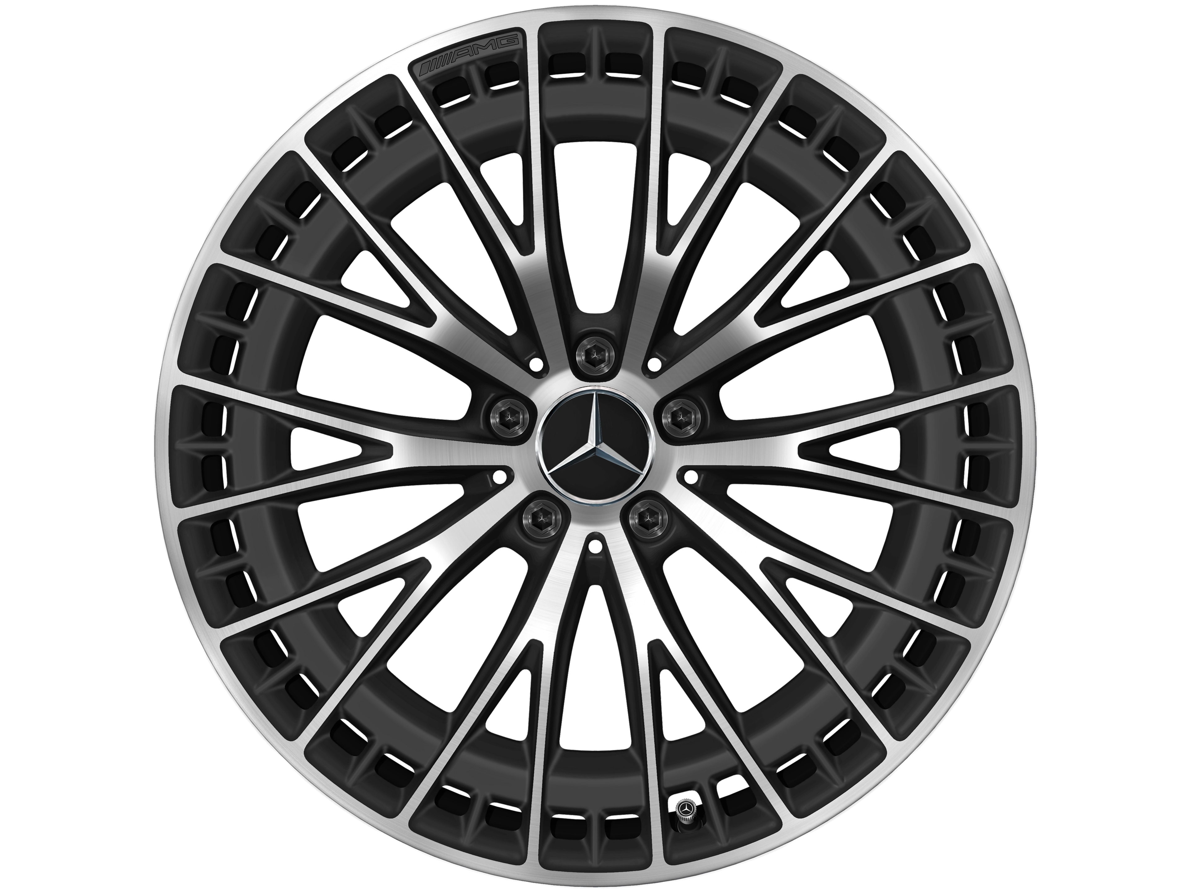 AMG light-alloy wheel, in Y-spoke design, 50.8 cm (20-inch) - 9,5 J x 20 ET 19, matt black, high-sheen