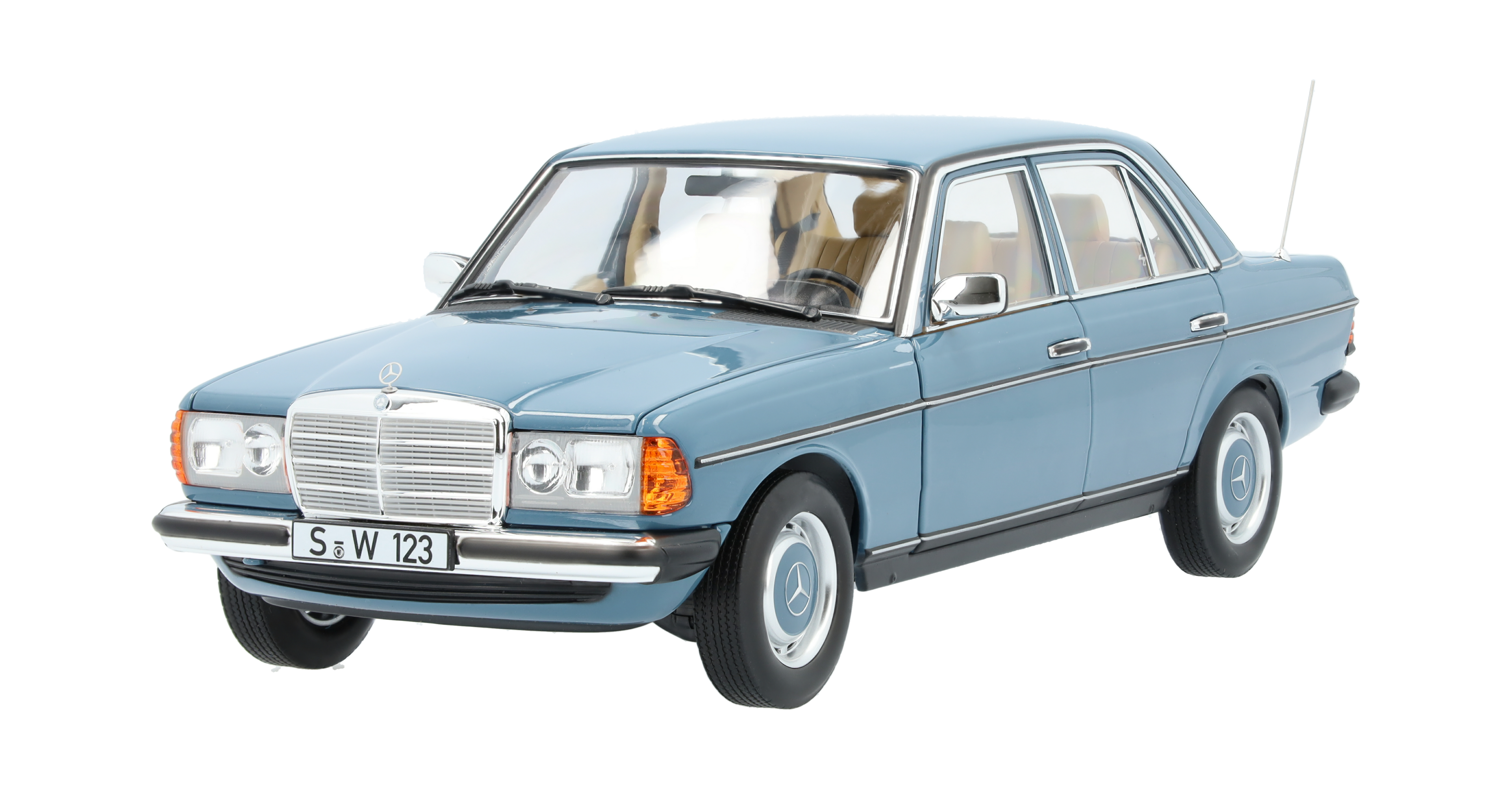 200 W123 (1980-1985) - blue, Norev, 1:18