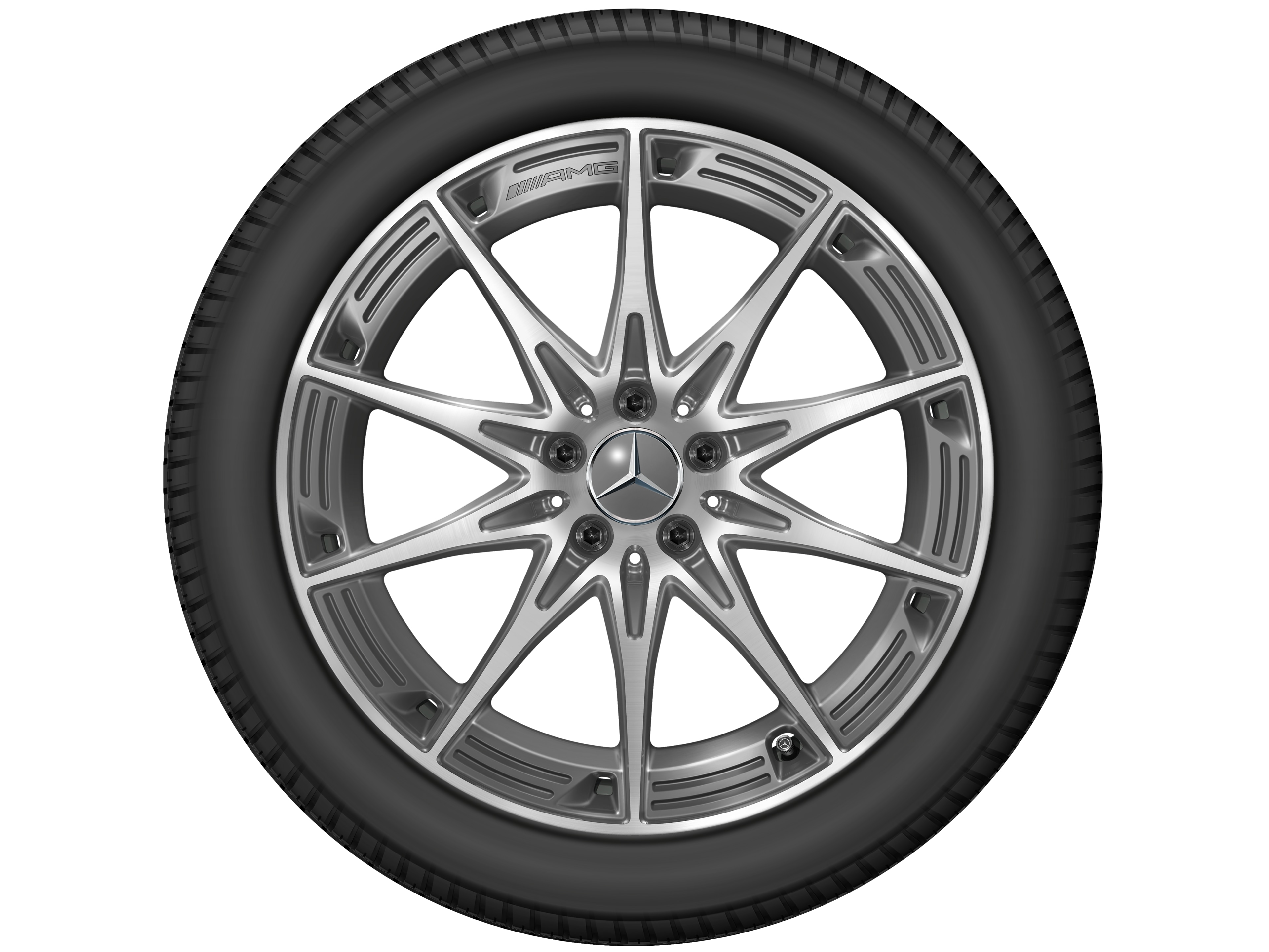 AMG 10-spoke wheel, 50.8 cm (20-inch) - 11 J x 20 ET 33, tantalite grey, high-sheen