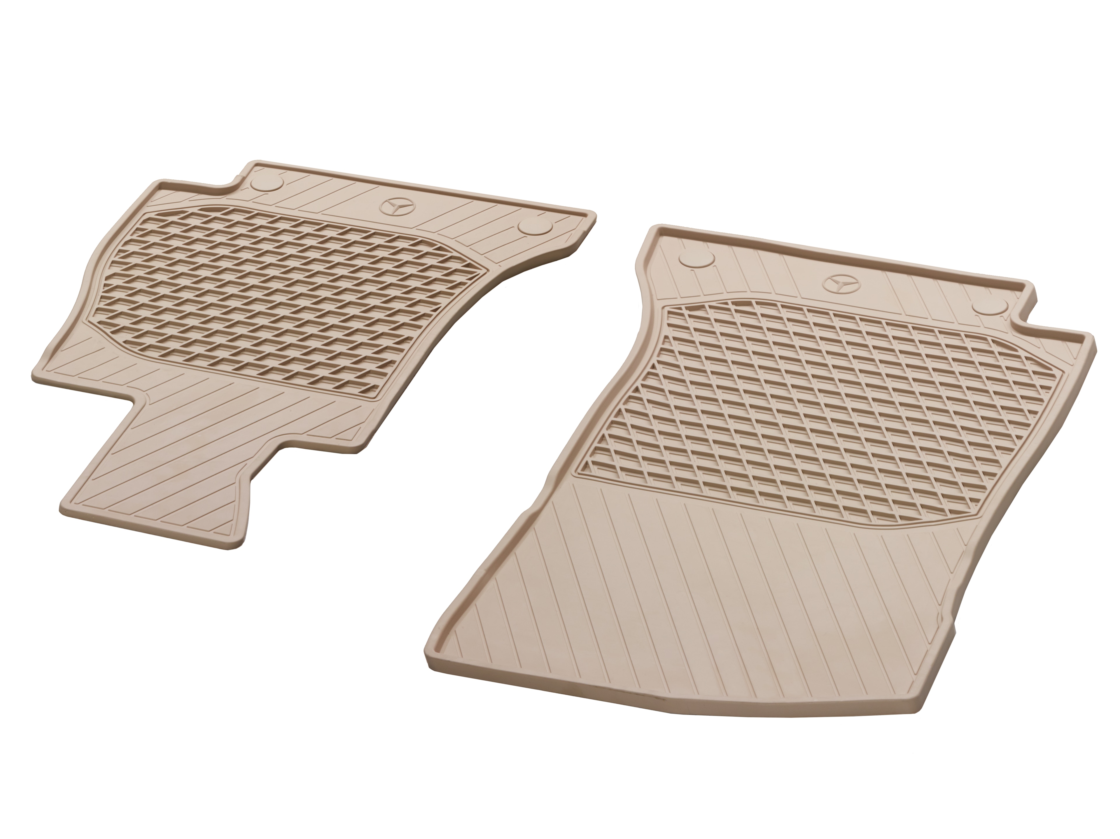 All-season floor mats CLASSIC, Driver/front passenger's mat, Set of 2 - RHD, silk beige