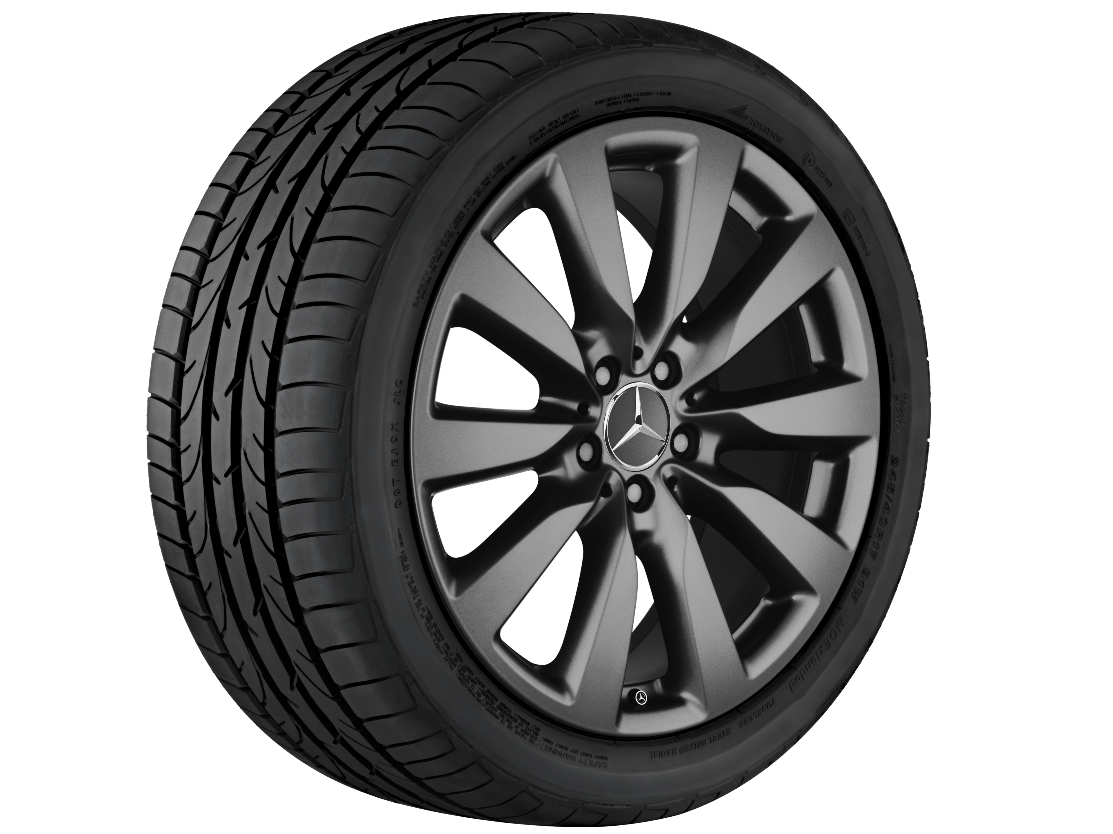 10-spoke wheel, 48.3 cm (19-inch) - 8 J x 19 ET 38, matt himalaya grey