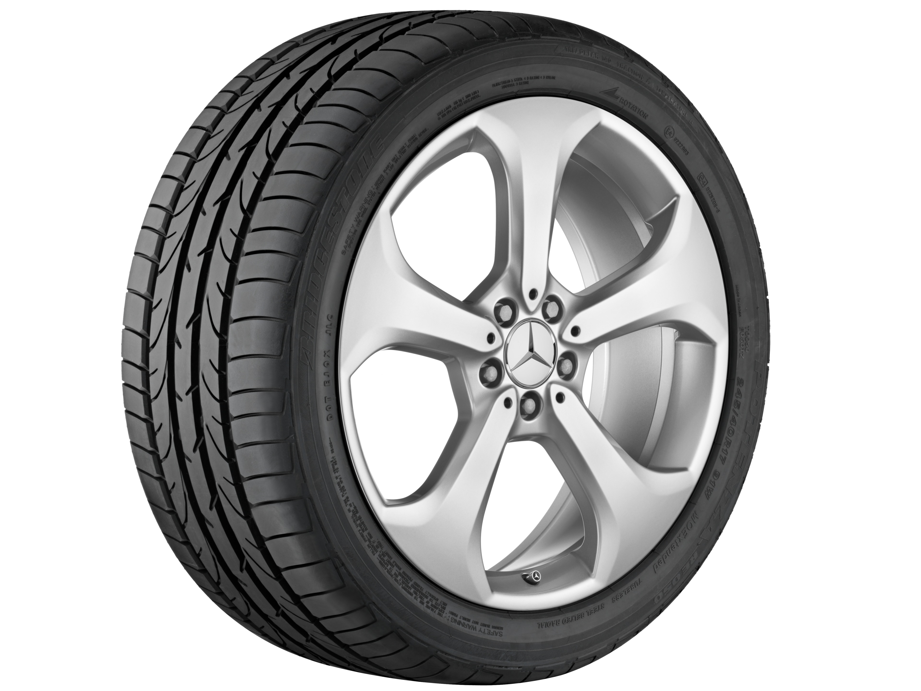 5-spoke wheel, 50.8 cm (20-inch) - 9 J x 20 ET 54, vanadium silver, painted