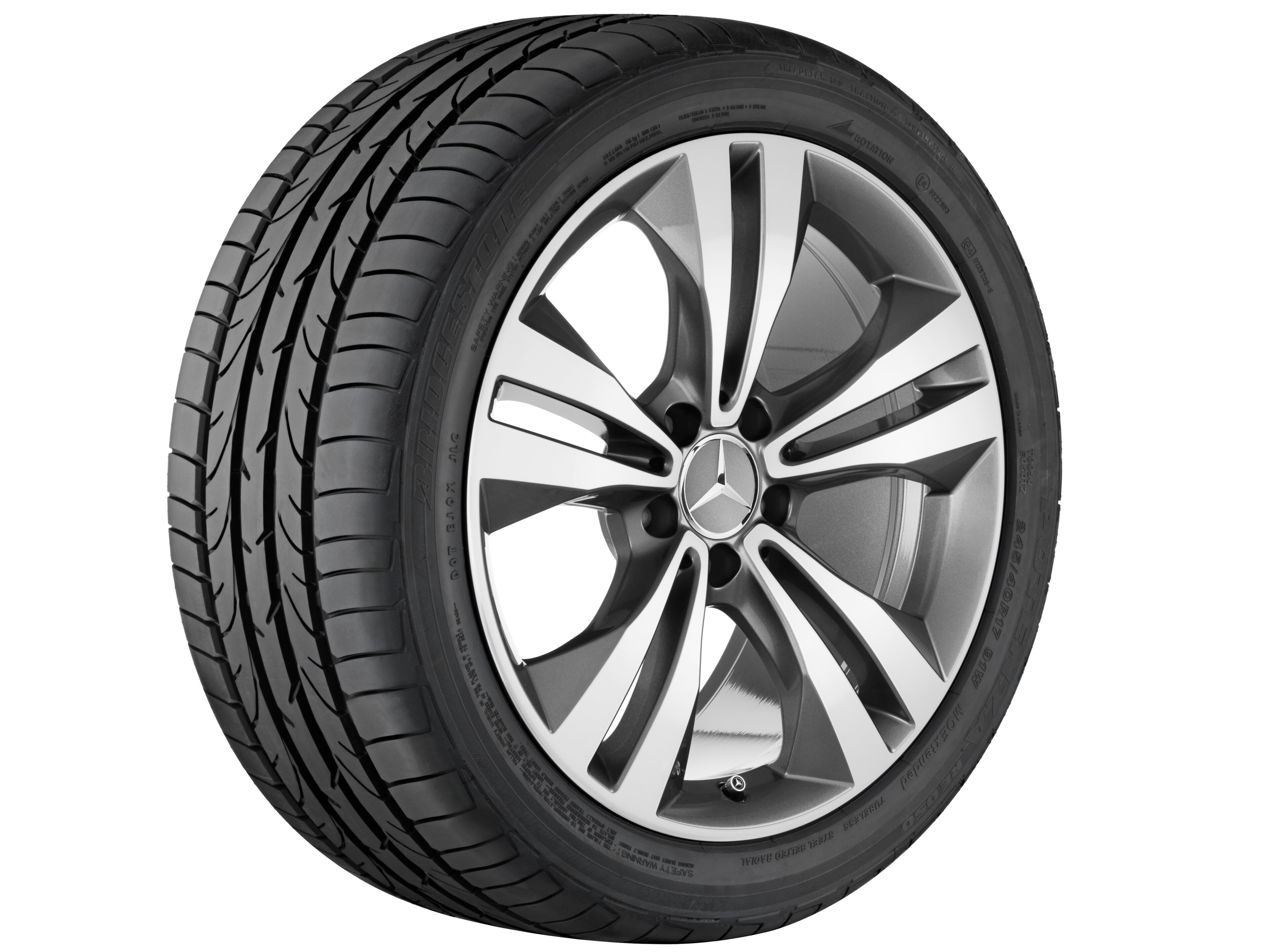 5-twin-spoke wheel, 45.7 cm (18-inch), High-sheen finish - 8,5 J x 18 ET 34,5, himalaya grey, high-sheen