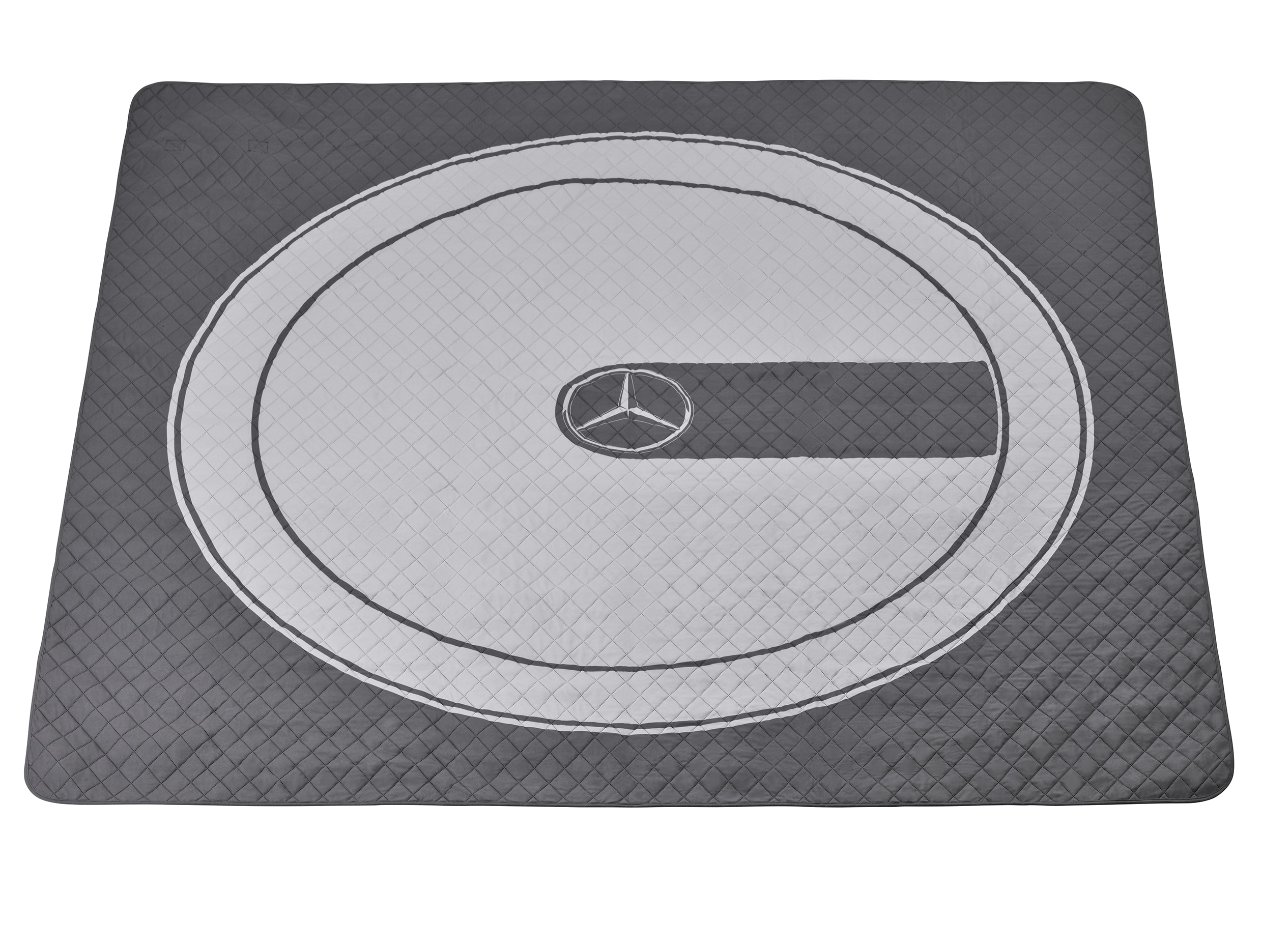 Picknickdecke, G-Klasse - titangrau / hellgrau, Polyester