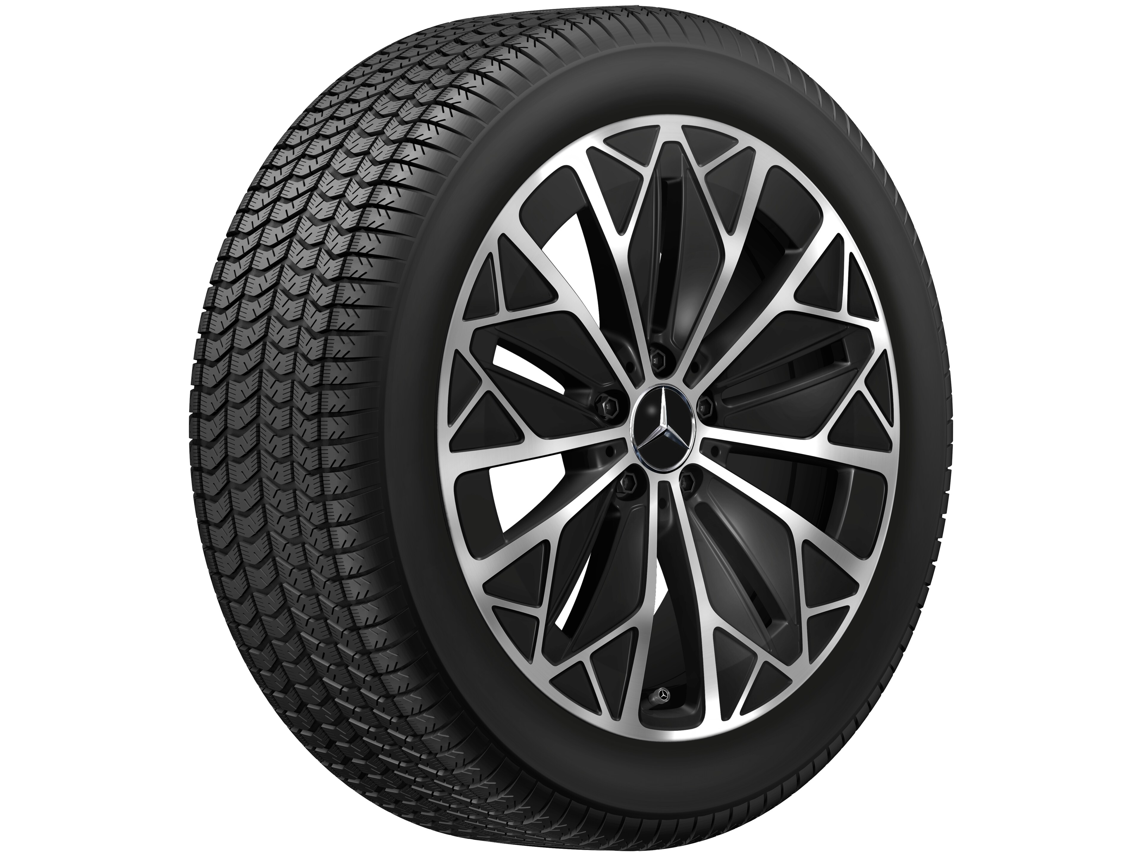 Multi-spoke wheel, Aero, 48.3 cm (19-inch) - 9 J x 19 ET 60,8, black, high-sheen