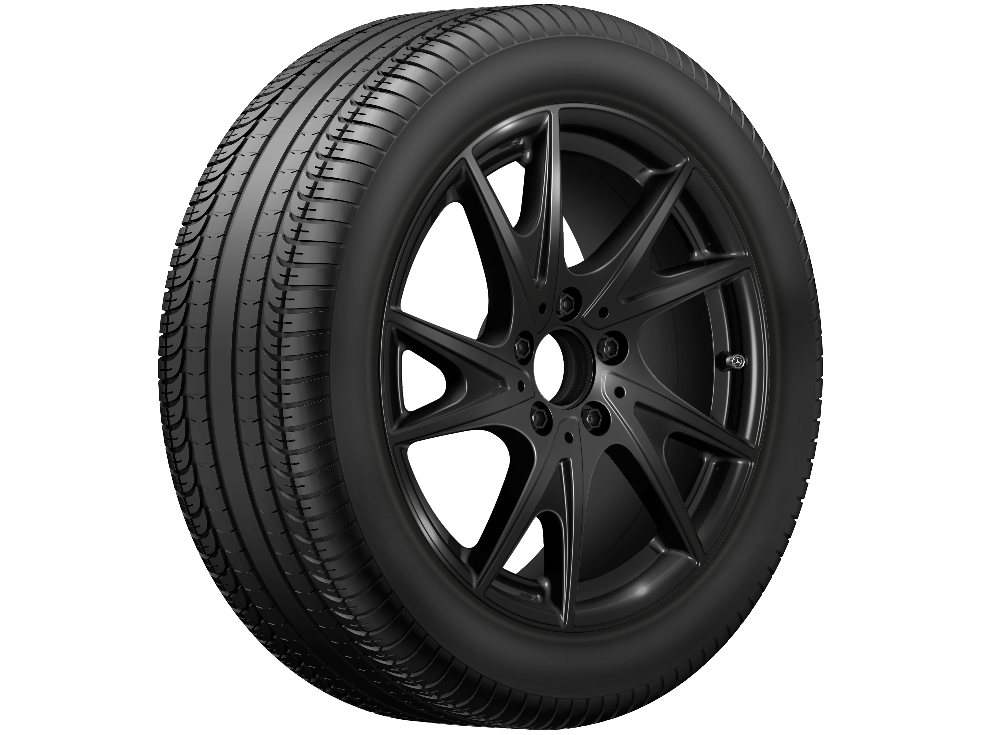 5-twin-spoke wheel, 43.2 cm (17-inch) - 8 J x 17 ET 58, black