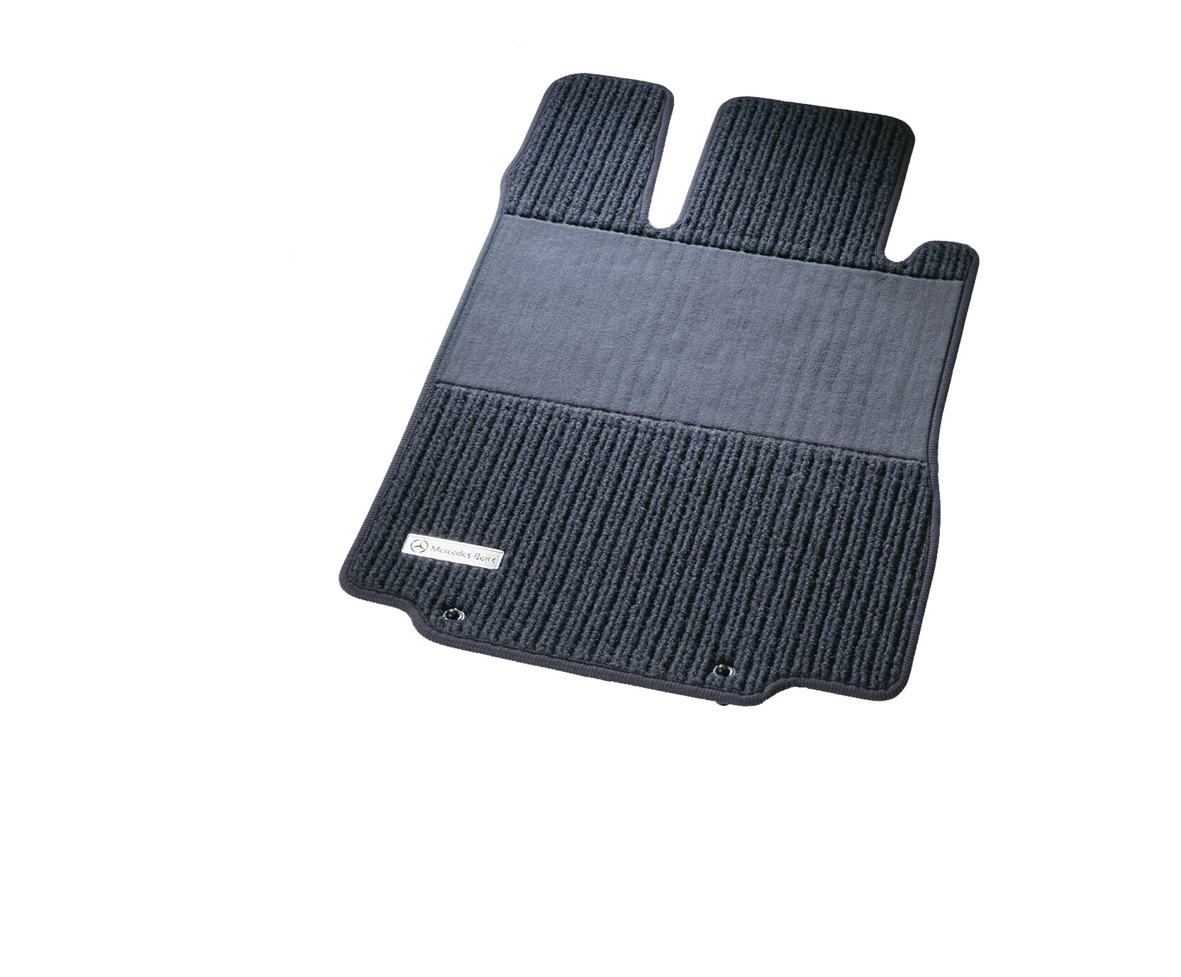 Ribbed mats, CLASSIC, Set, Set of 4 - RHD, black