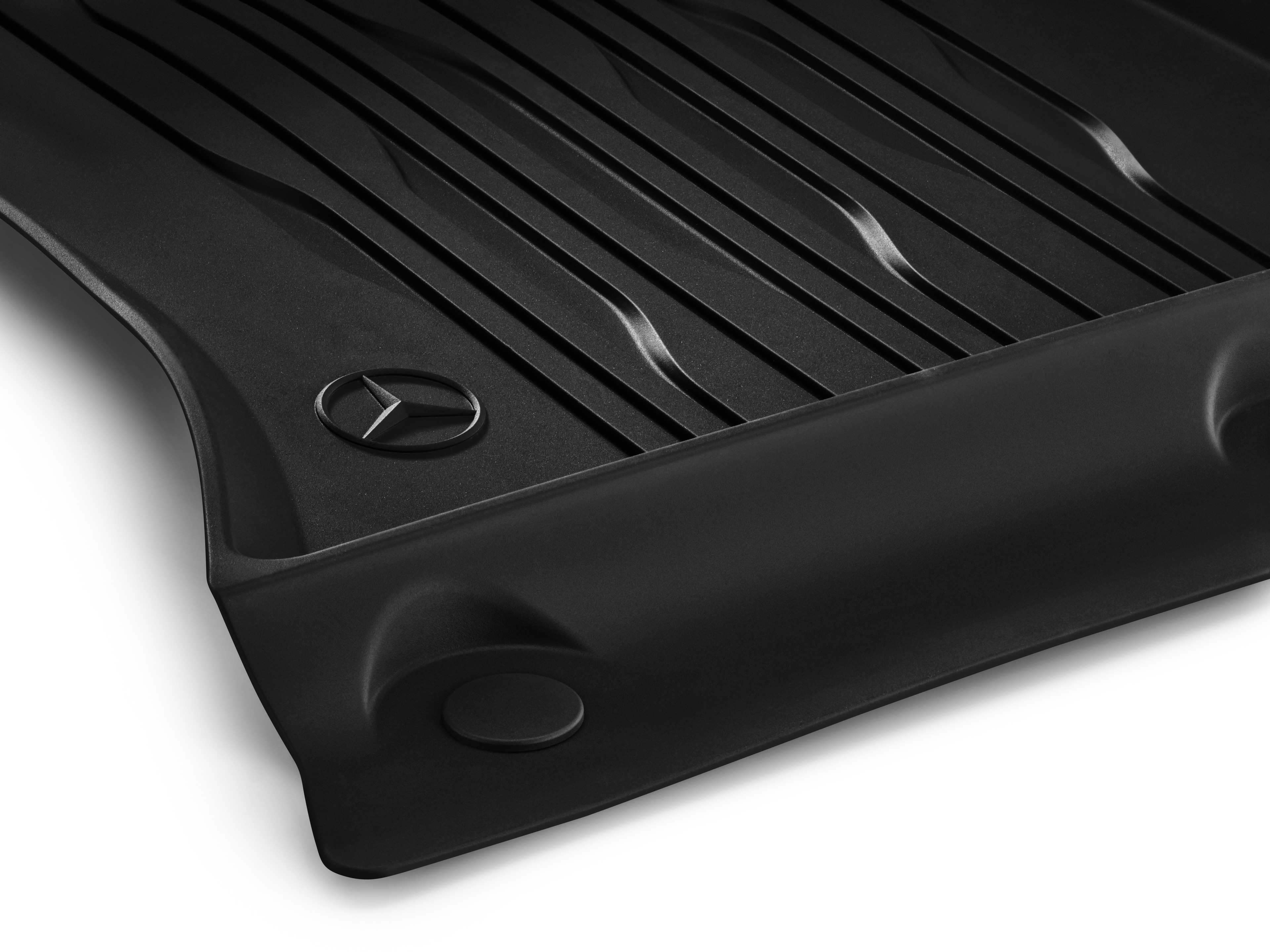 All-season floor mats Dynamic Lines, Driver/front passenger's mat, Set of 2 - LHD, black