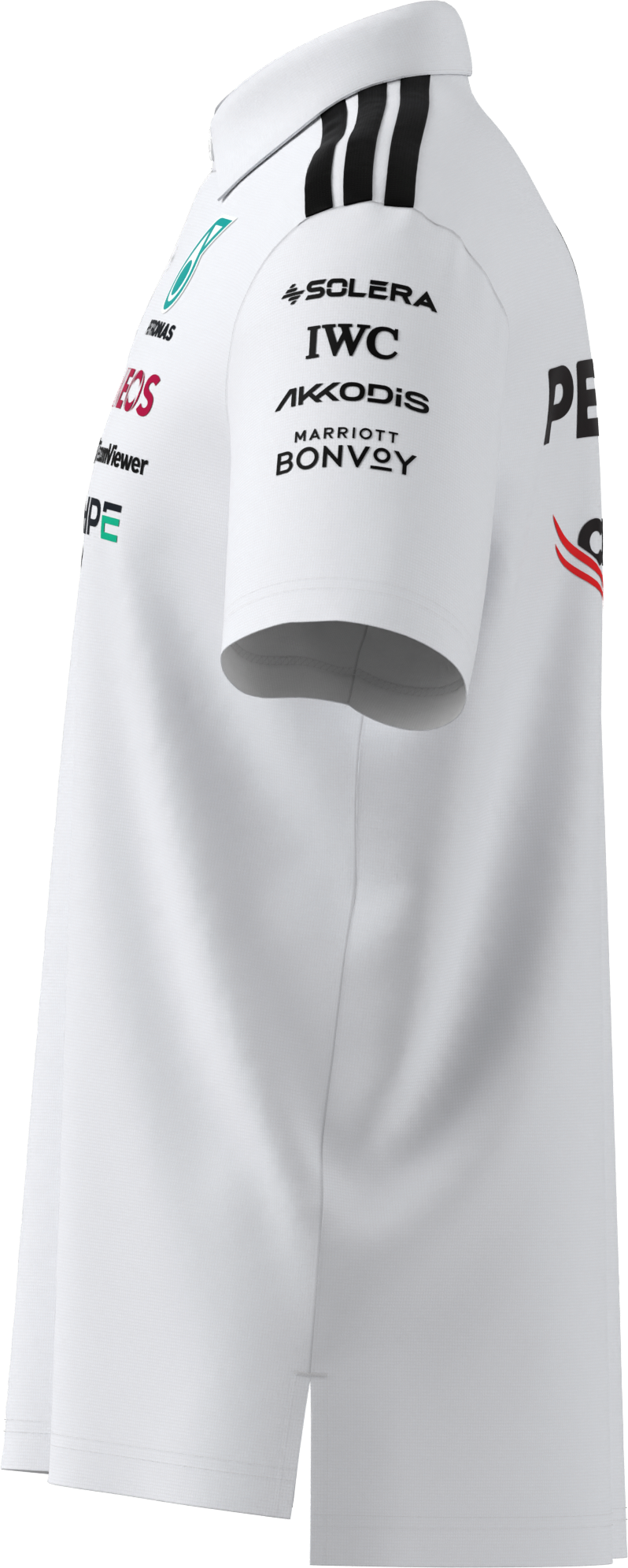 Men's polo shirt, Team, Mercedes-AMG F1 - white, L