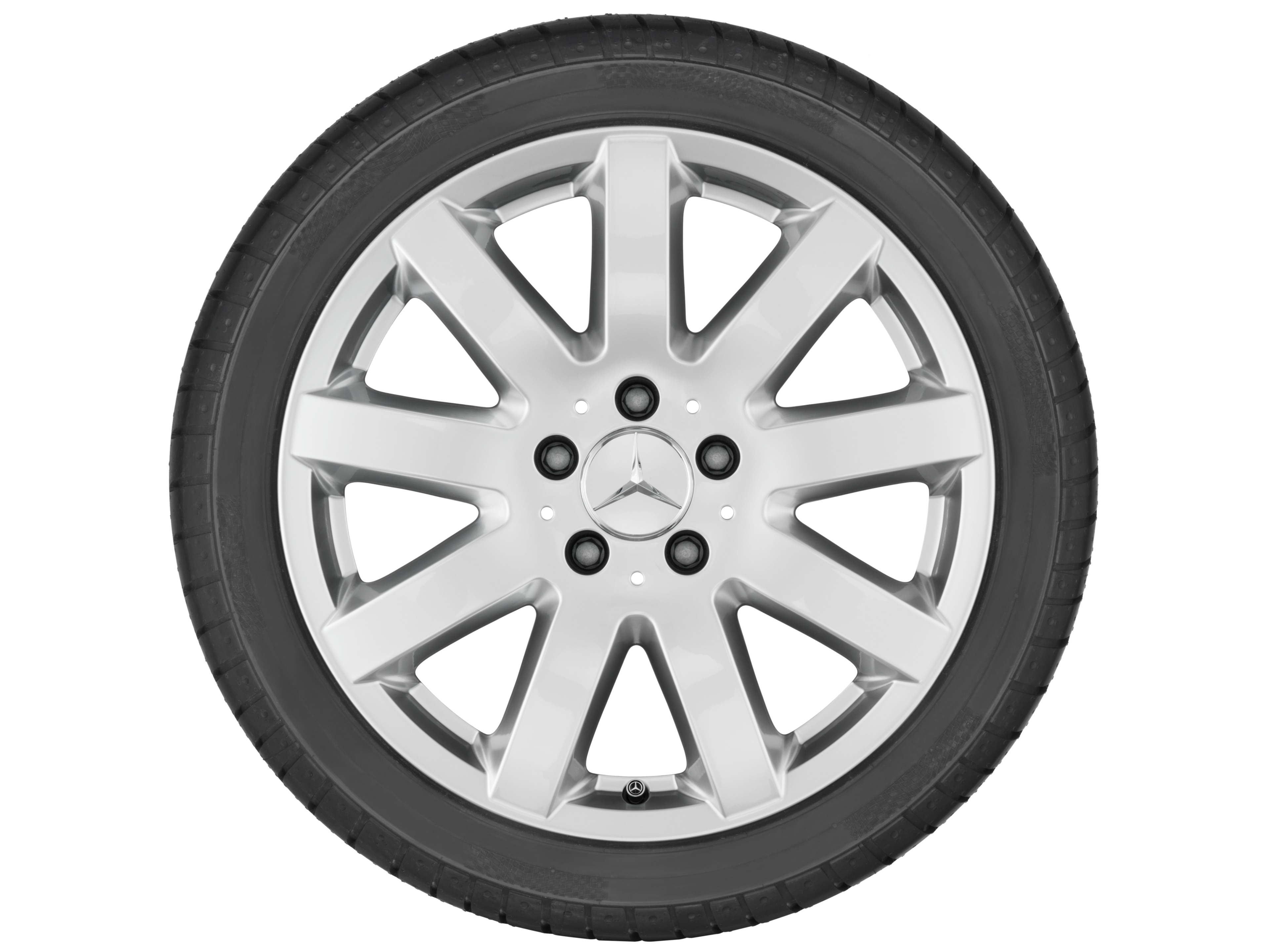 9-spoke wheel, Tarazed, 43.2 cm (17-inch) - 8 J x 17 ET 37, sterling silver