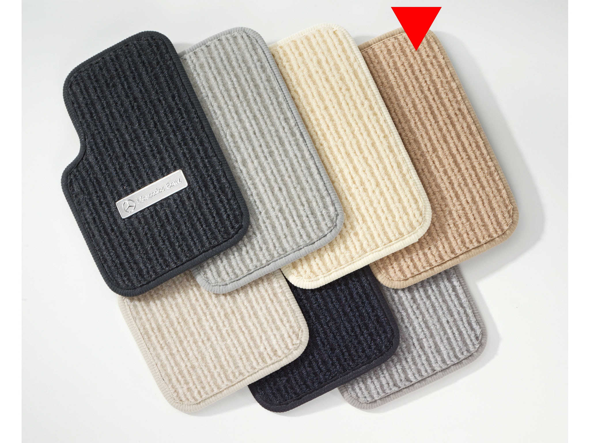 Ribbed mats, CLASSIC, Set, Set of 4