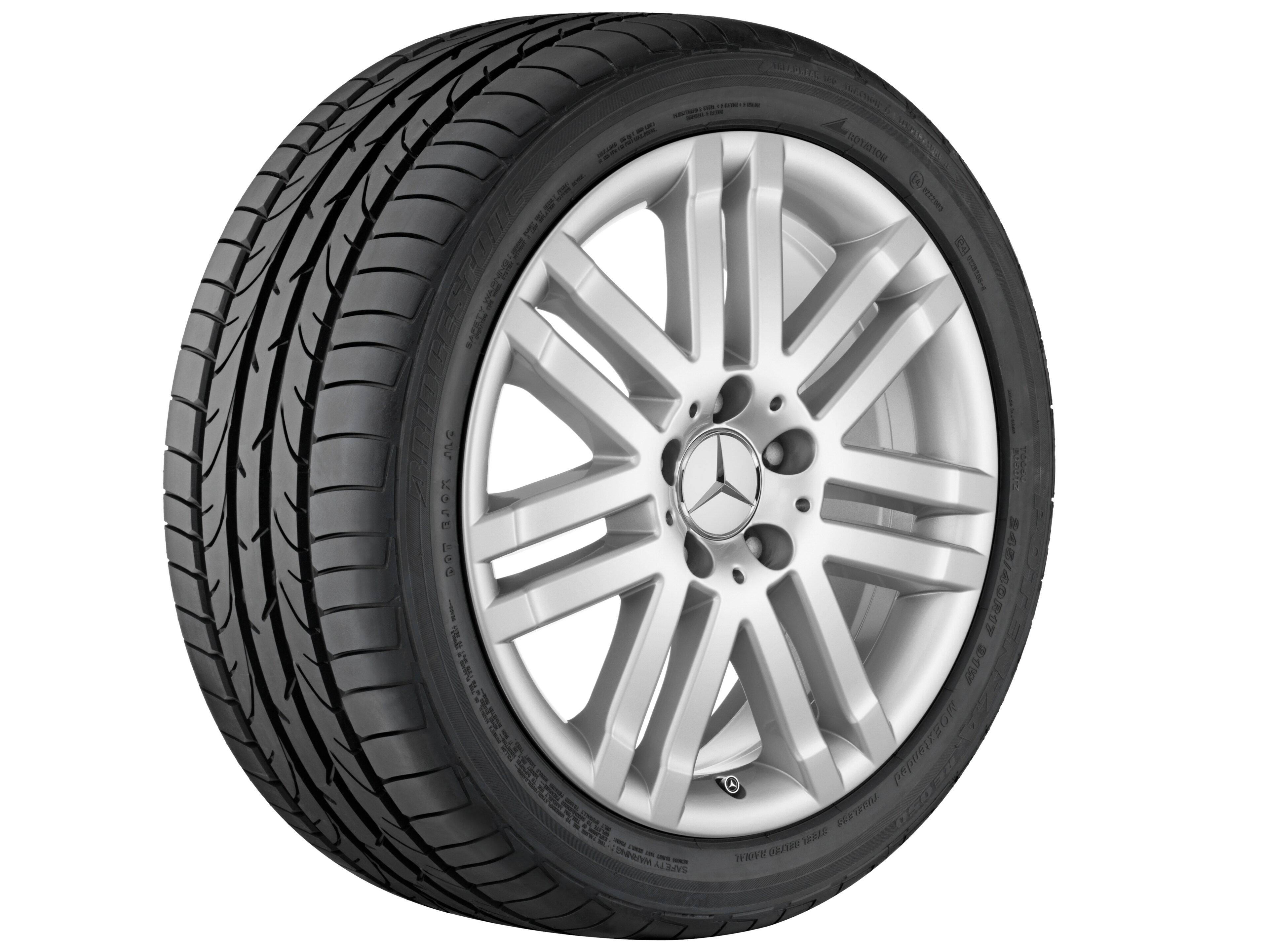 7-twin-spoke wheel, 43.2 cm (17-inch) - 8,5 J x 17 ET 58, titanium silver